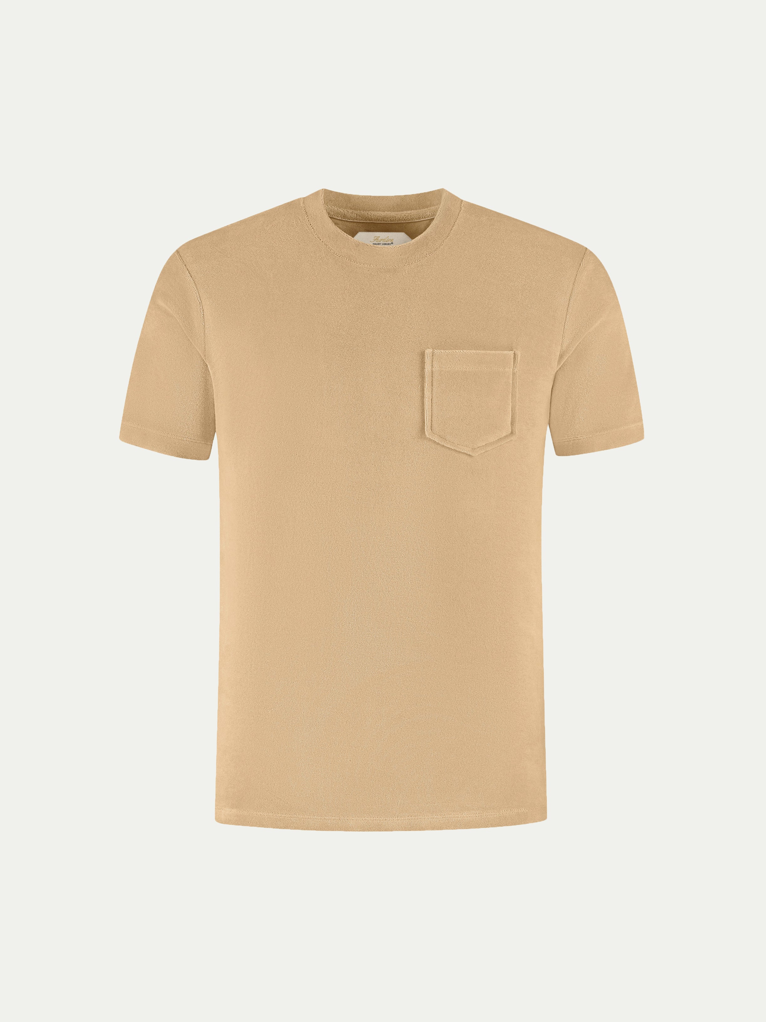 Beige Terry Towelling T-Shirt