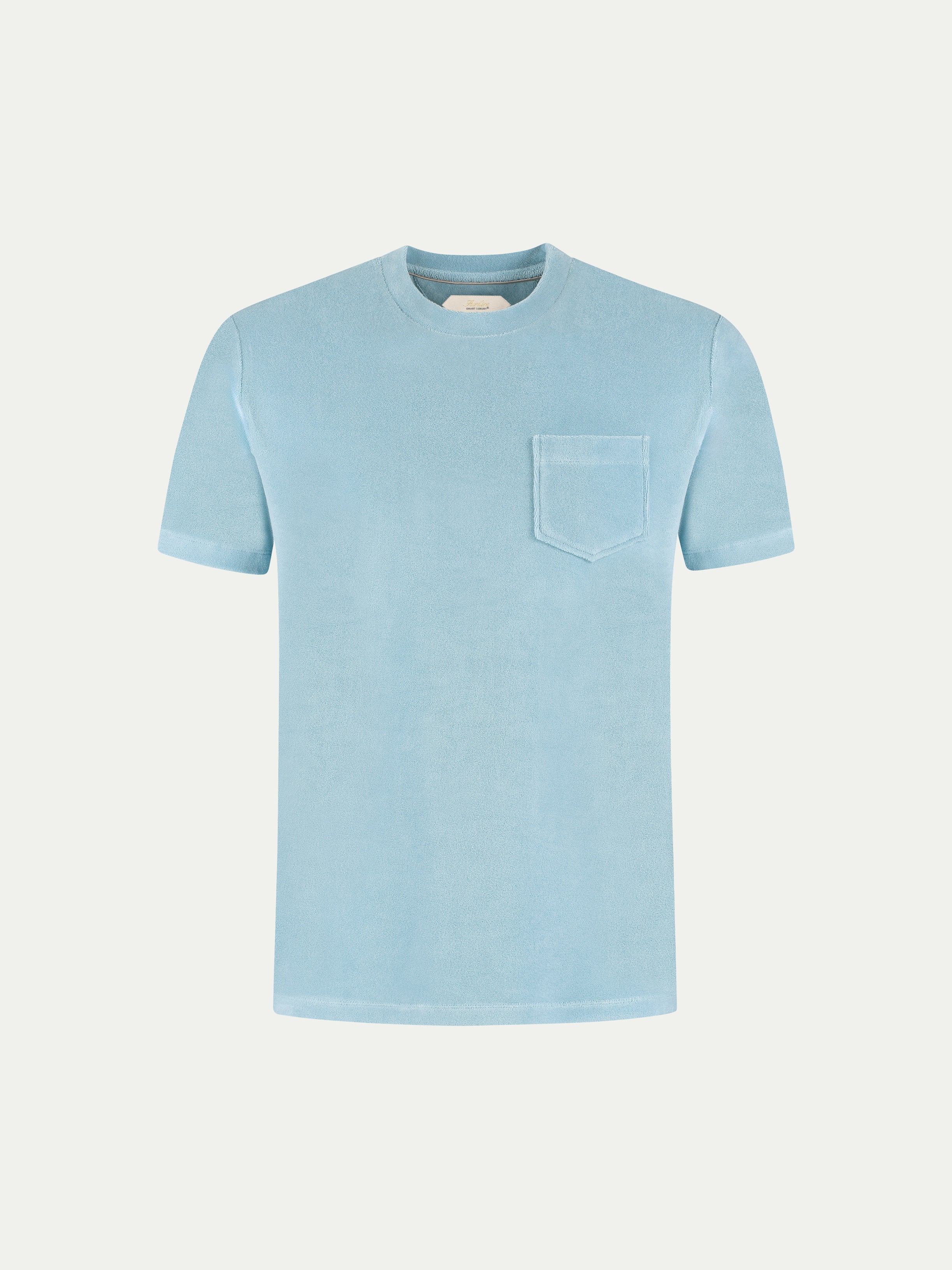 Blue Turquoise Terry Towelling T-Shirt