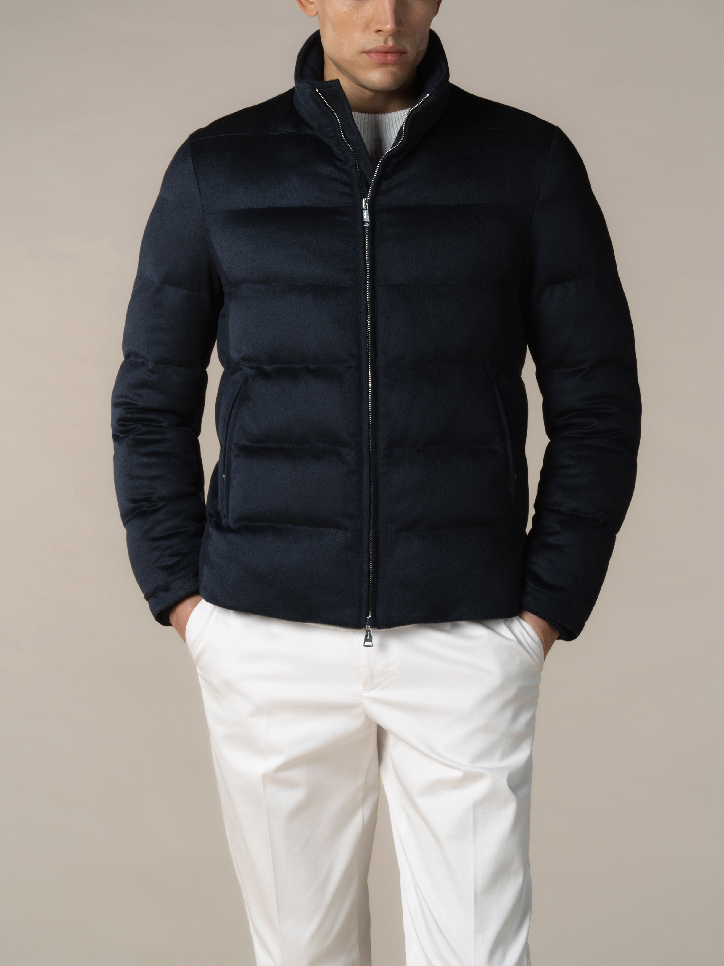 Navy AUR1 Puffer Jacket