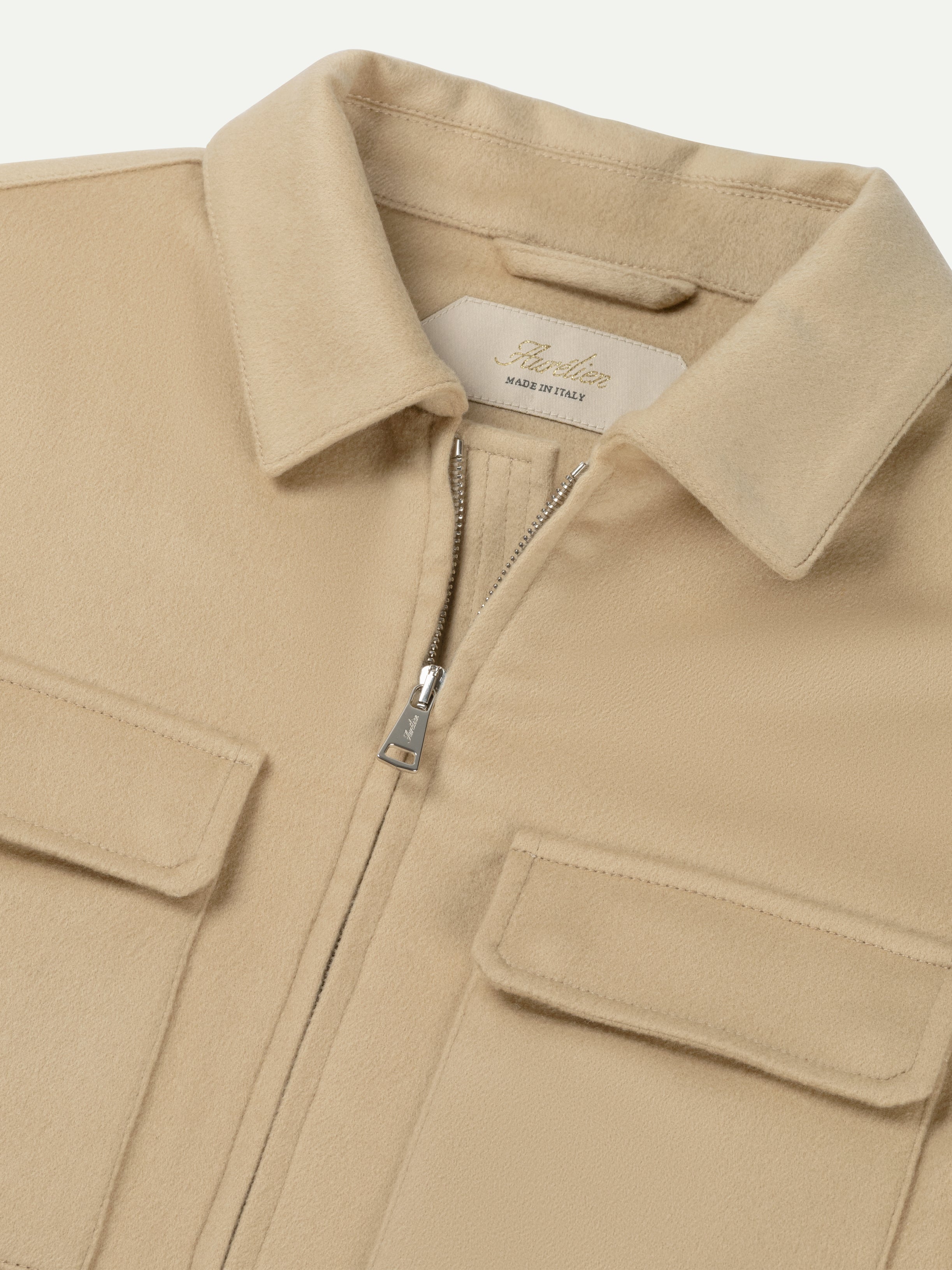 Beige City Bomber Jacket