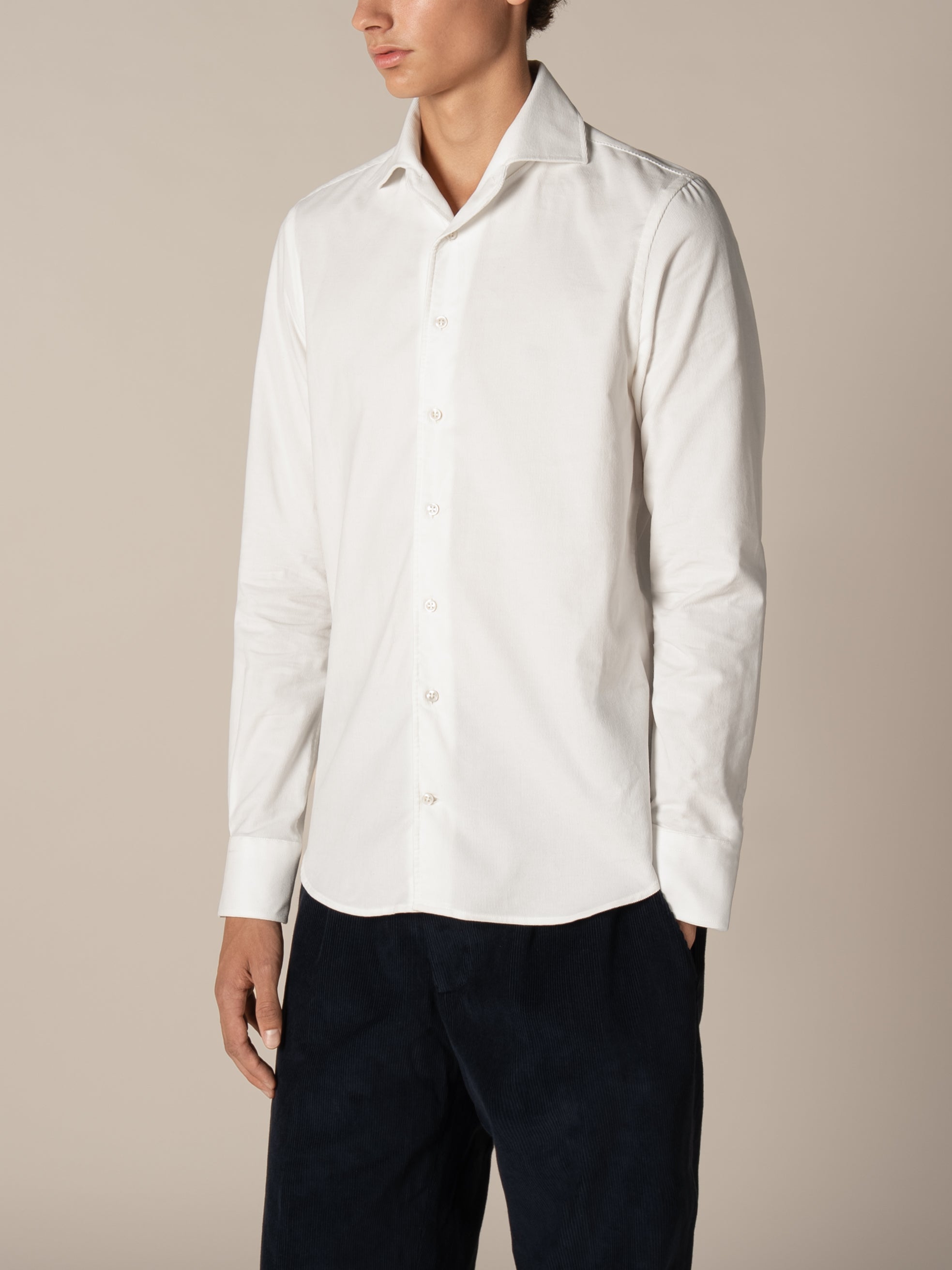 Ivory Corduroy Shirt