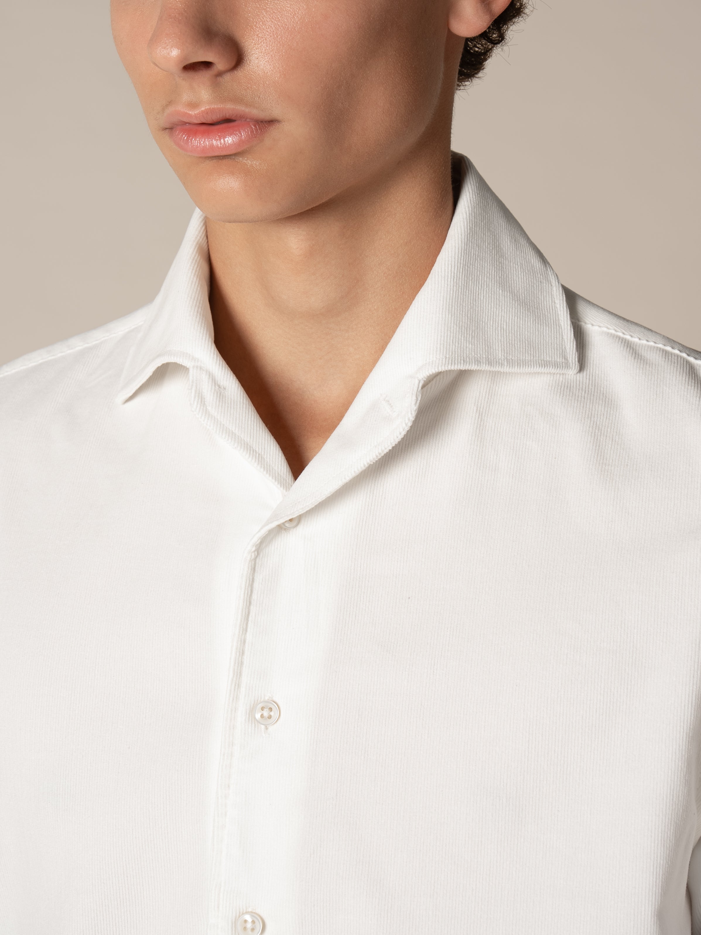 Ivory Corduroy Shirt