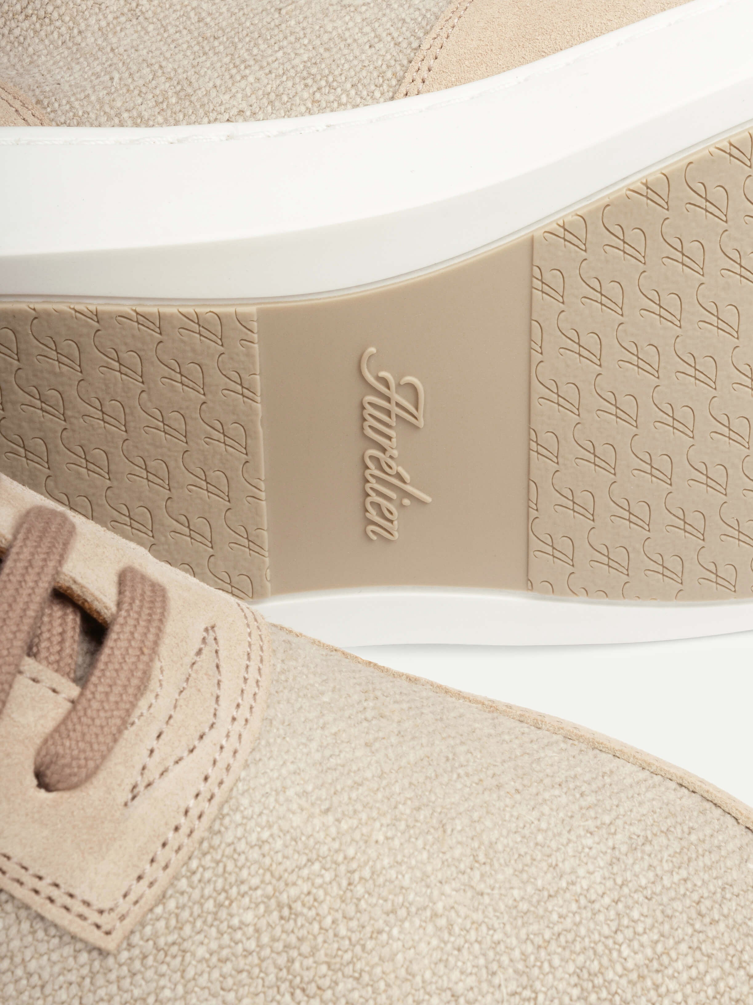 Beige Linen Bayside Sneaker