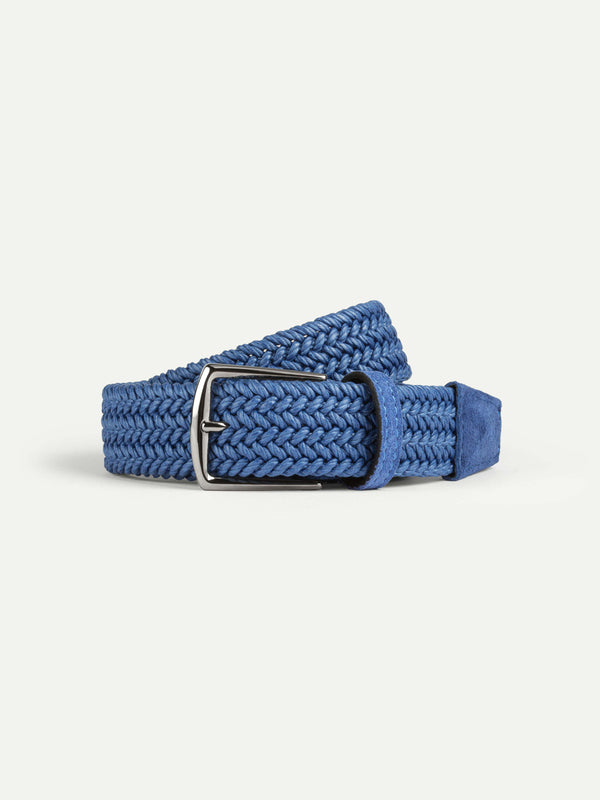 Ultramarine Waxed Cotton Belt