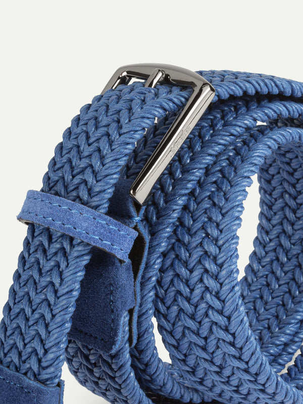 Ultramarine Waxed Cotton Belt