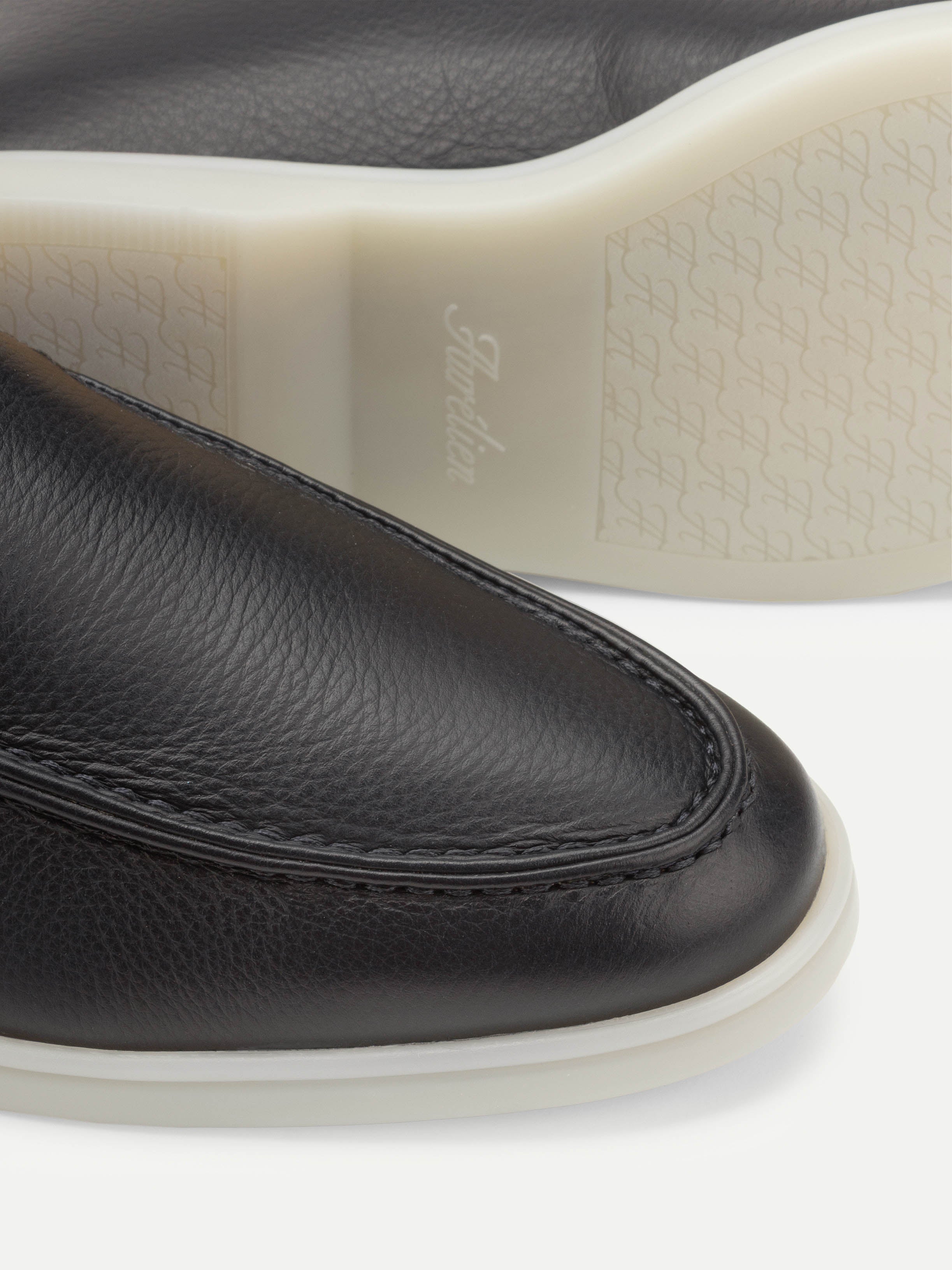 Navy Grain City Loafer