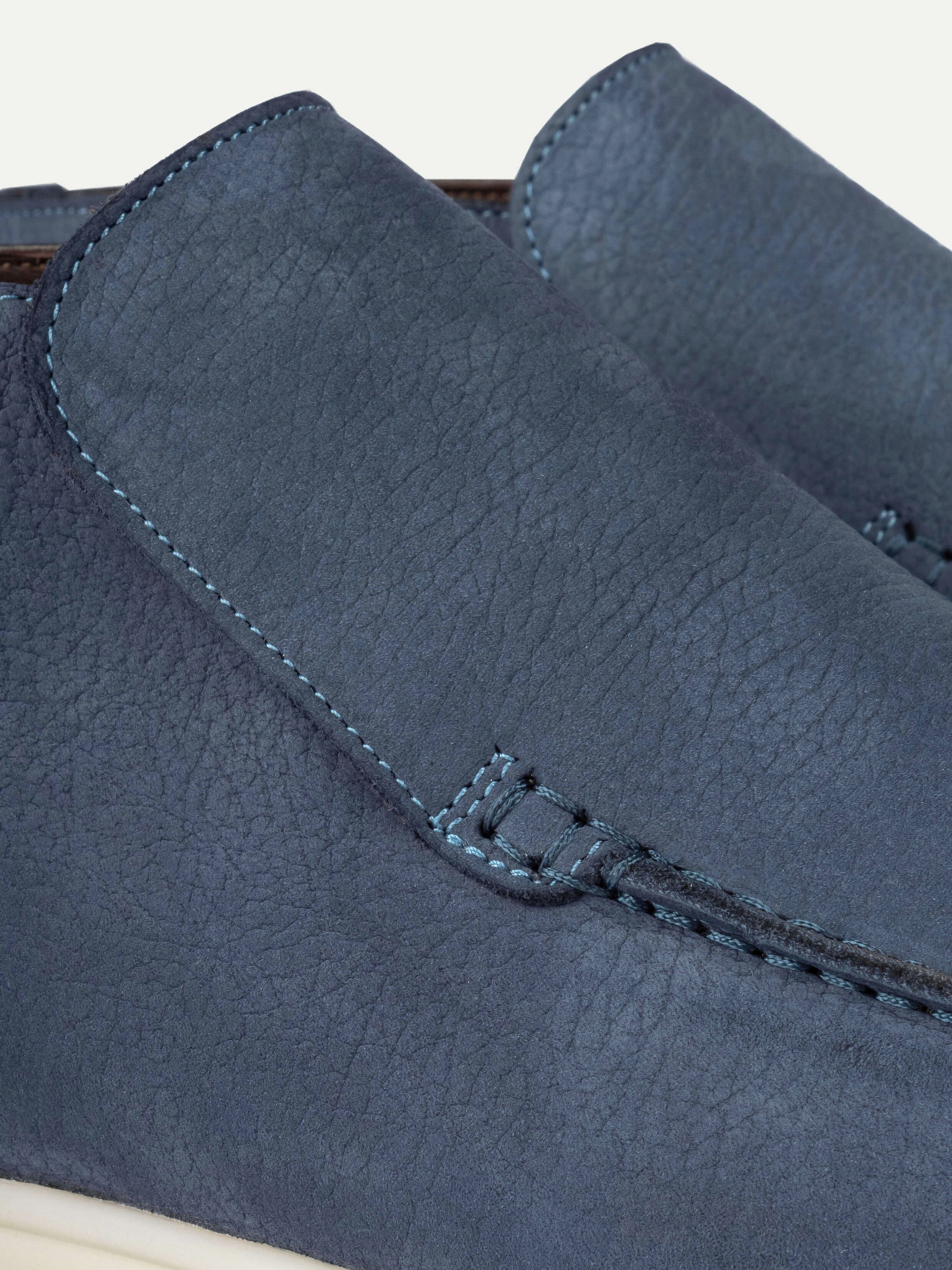 Steel Blue Nubuck Winter City Loafer