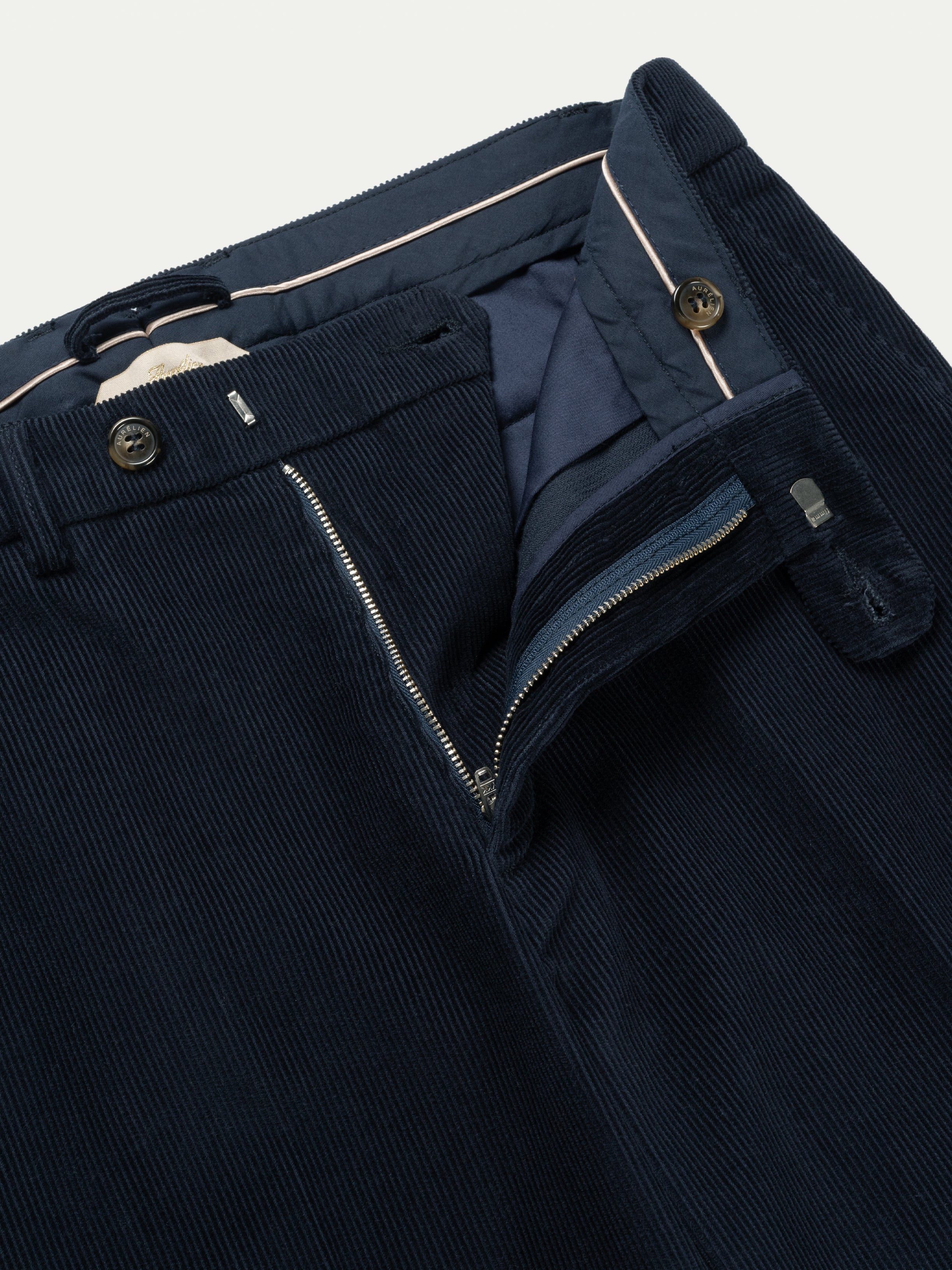Navy Corduroy Metropolitan Trousers