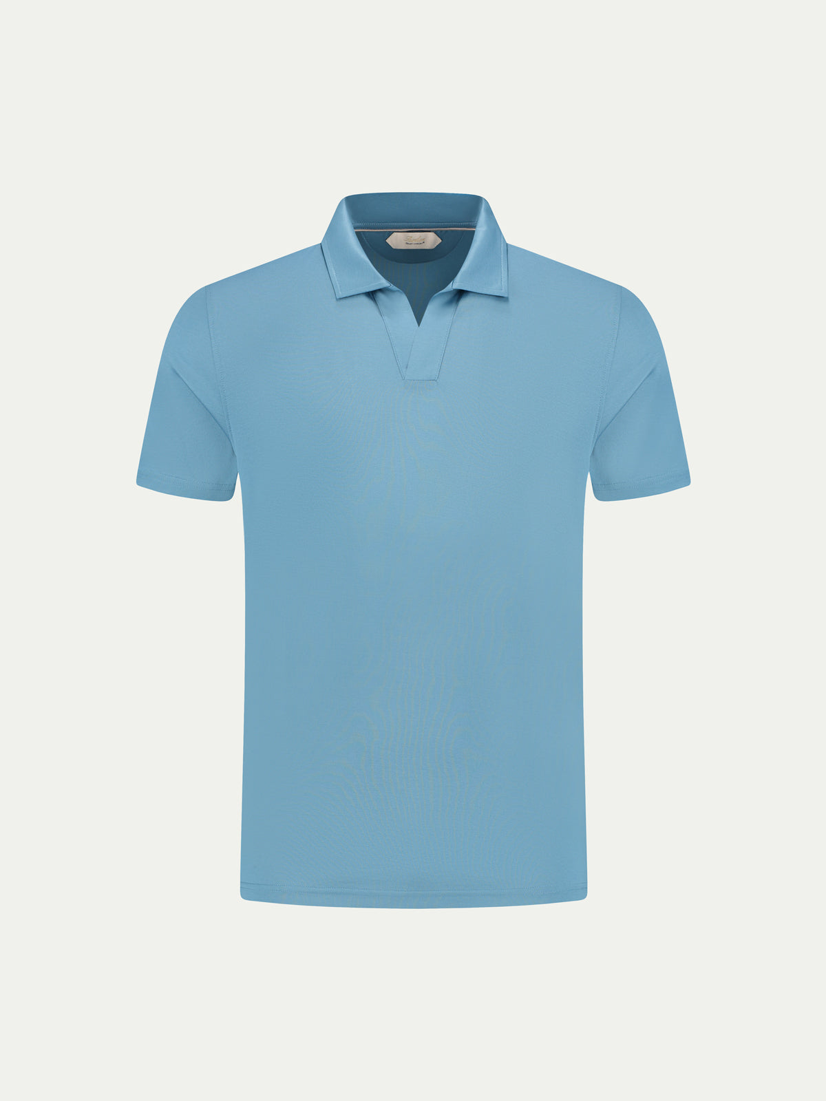 Sapphire Blue Buttonless Polo Shirt