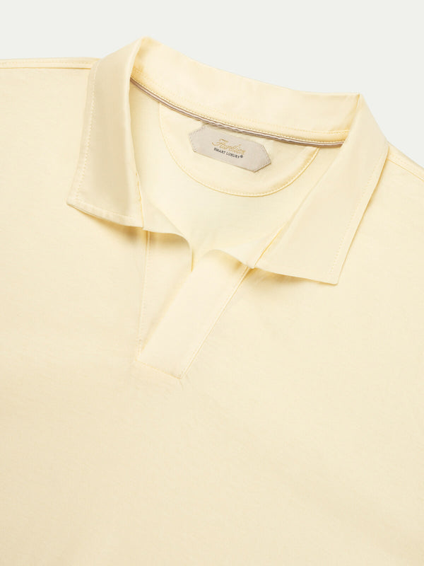 Vanilla Buttonless Polo Shirt