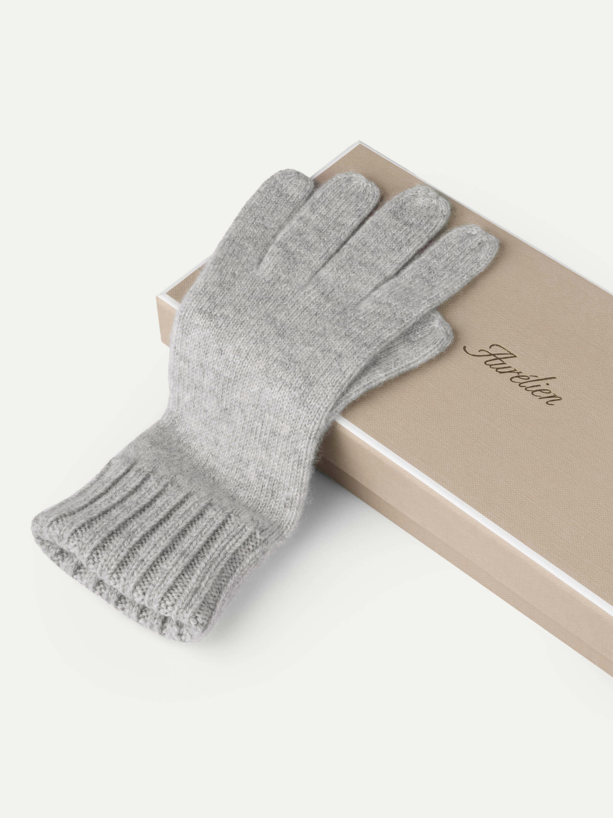 Light Grey Wintertime Gloves