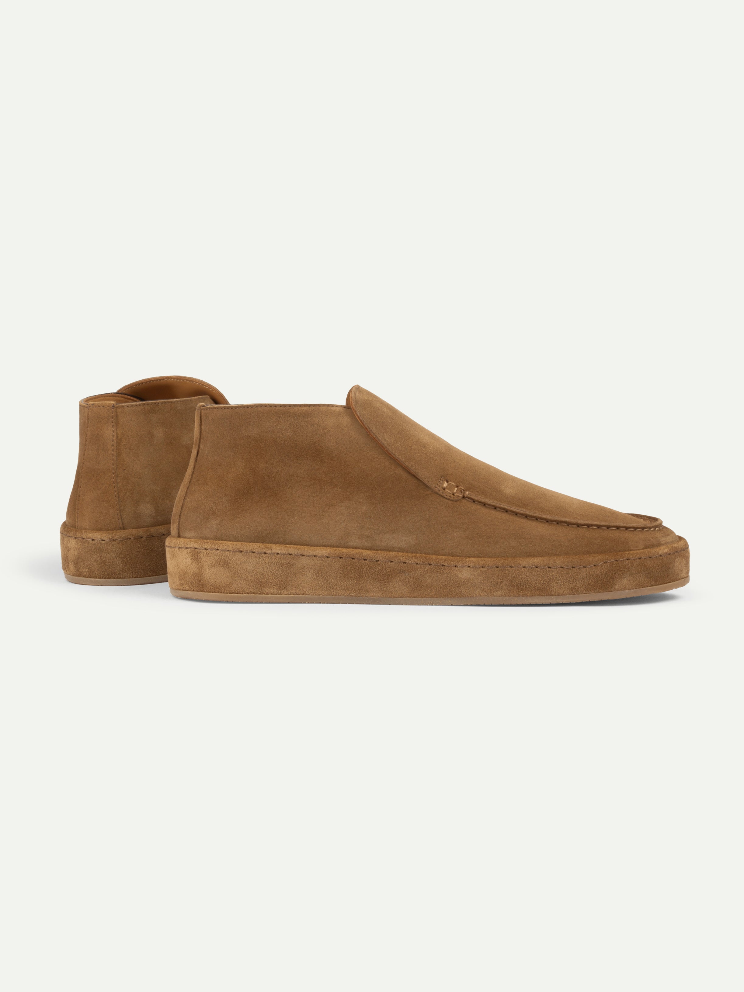 Beige Voyager City Loafer with Fur