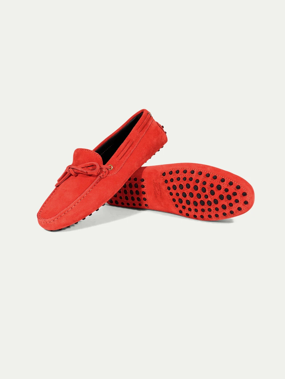 Red Suede Driving Shoes