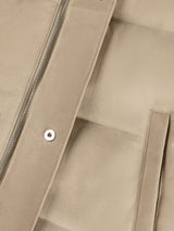 Light Beige Suede AUR1 Body Warmer