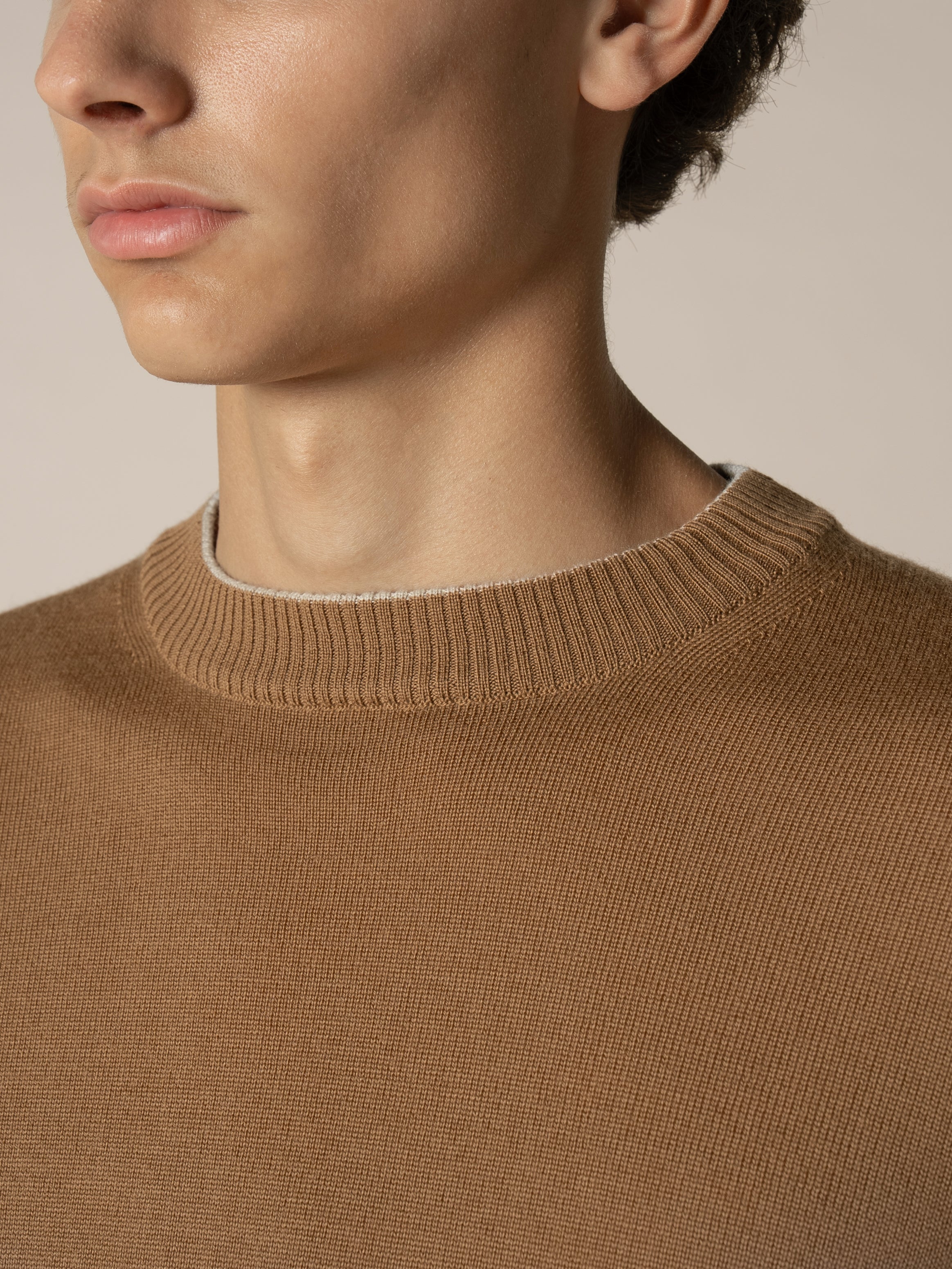 Caramel Two Tone City Crew