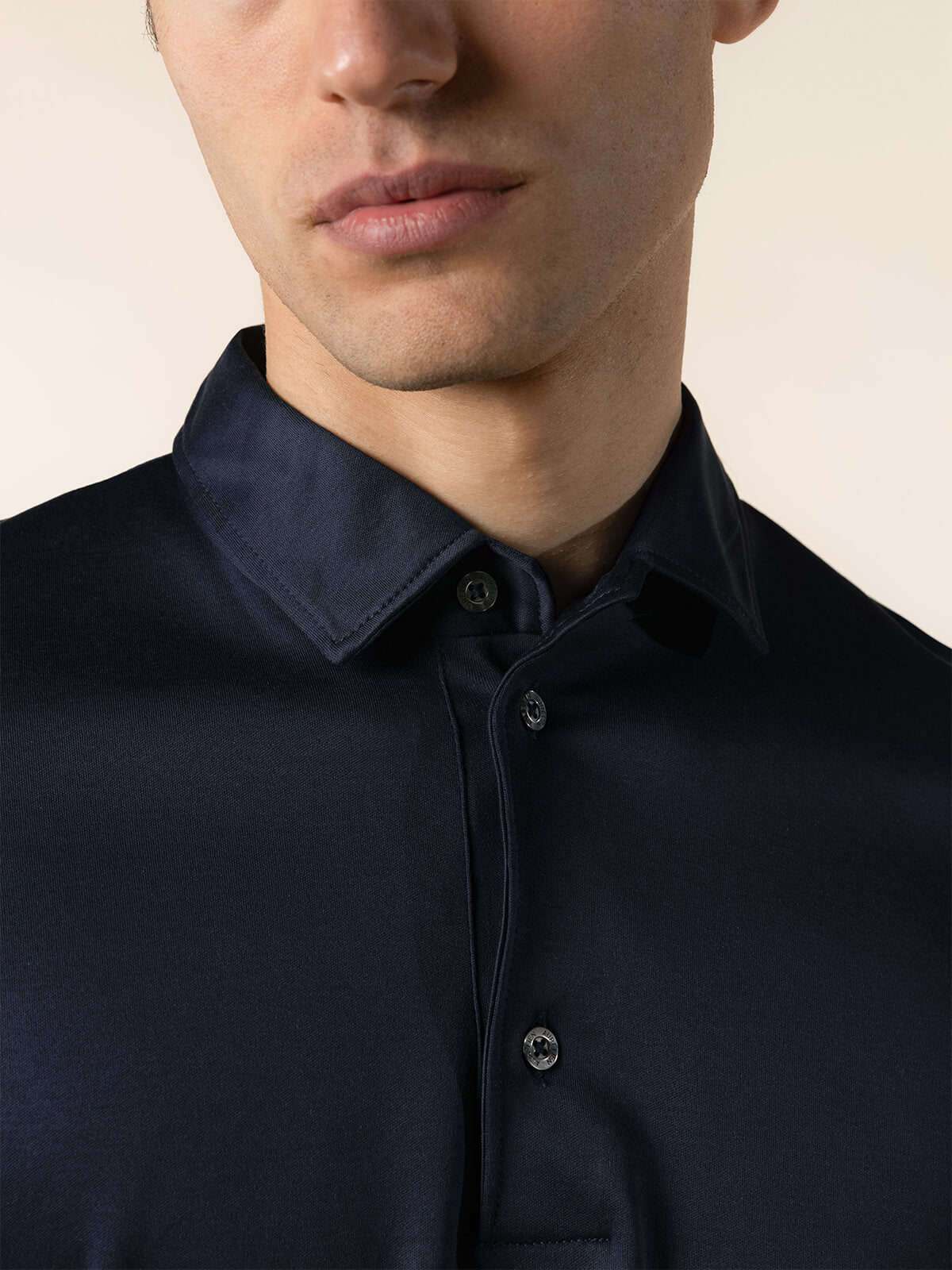 AUR1 Longsleeve Polo Navy