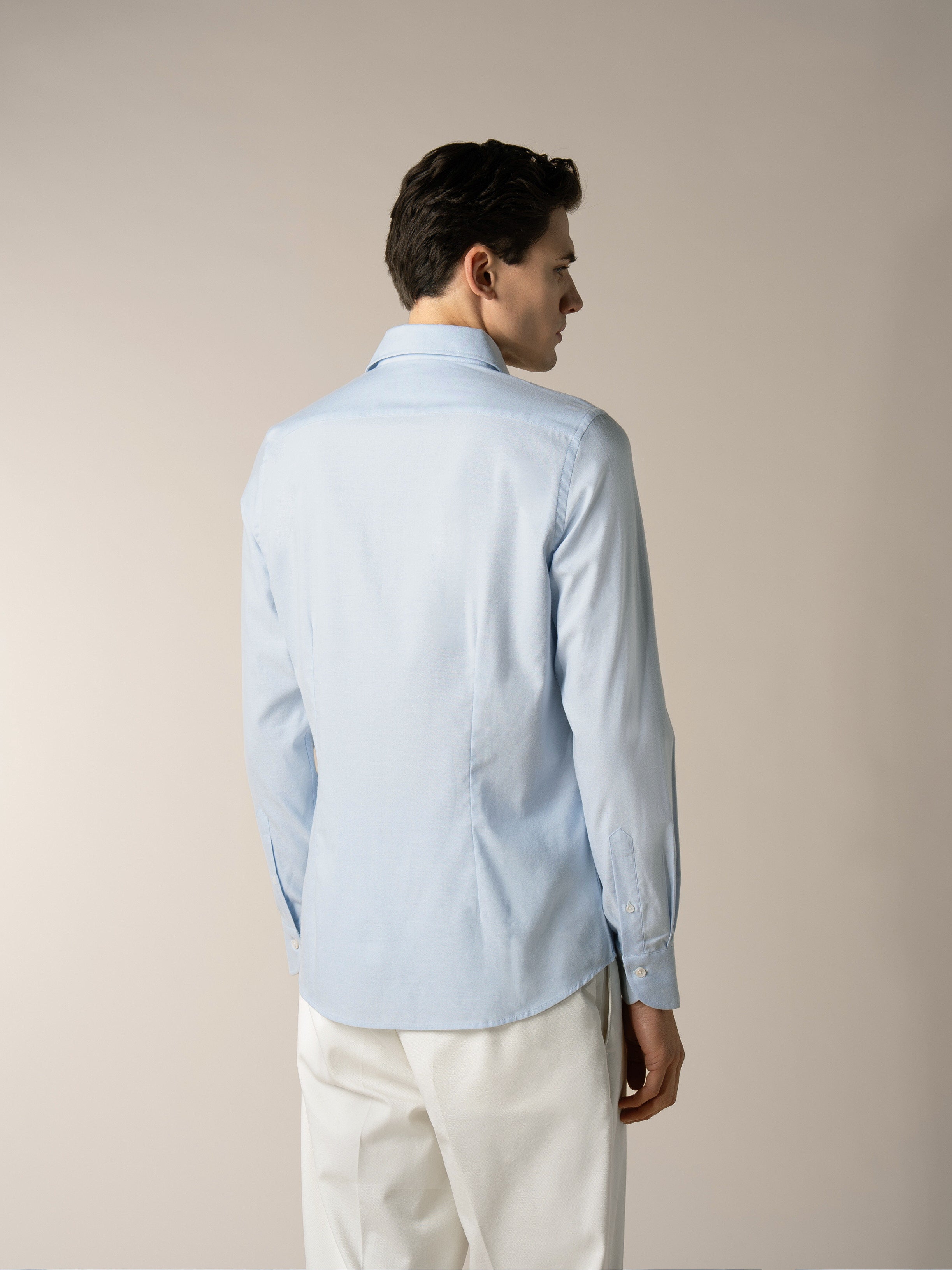Light Blue Silk Shirt