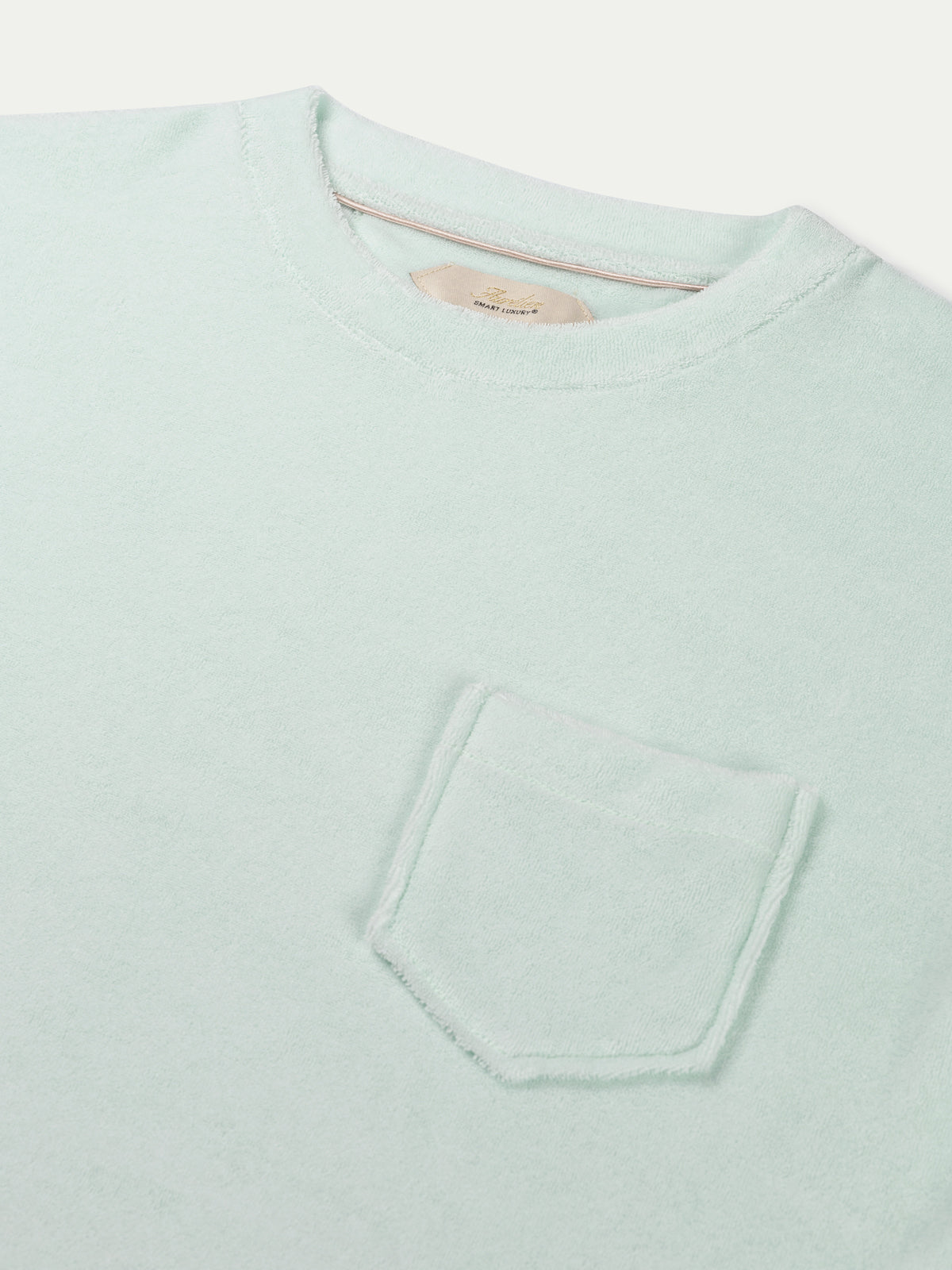 Light Aqua Terry Towelling T-Shirt