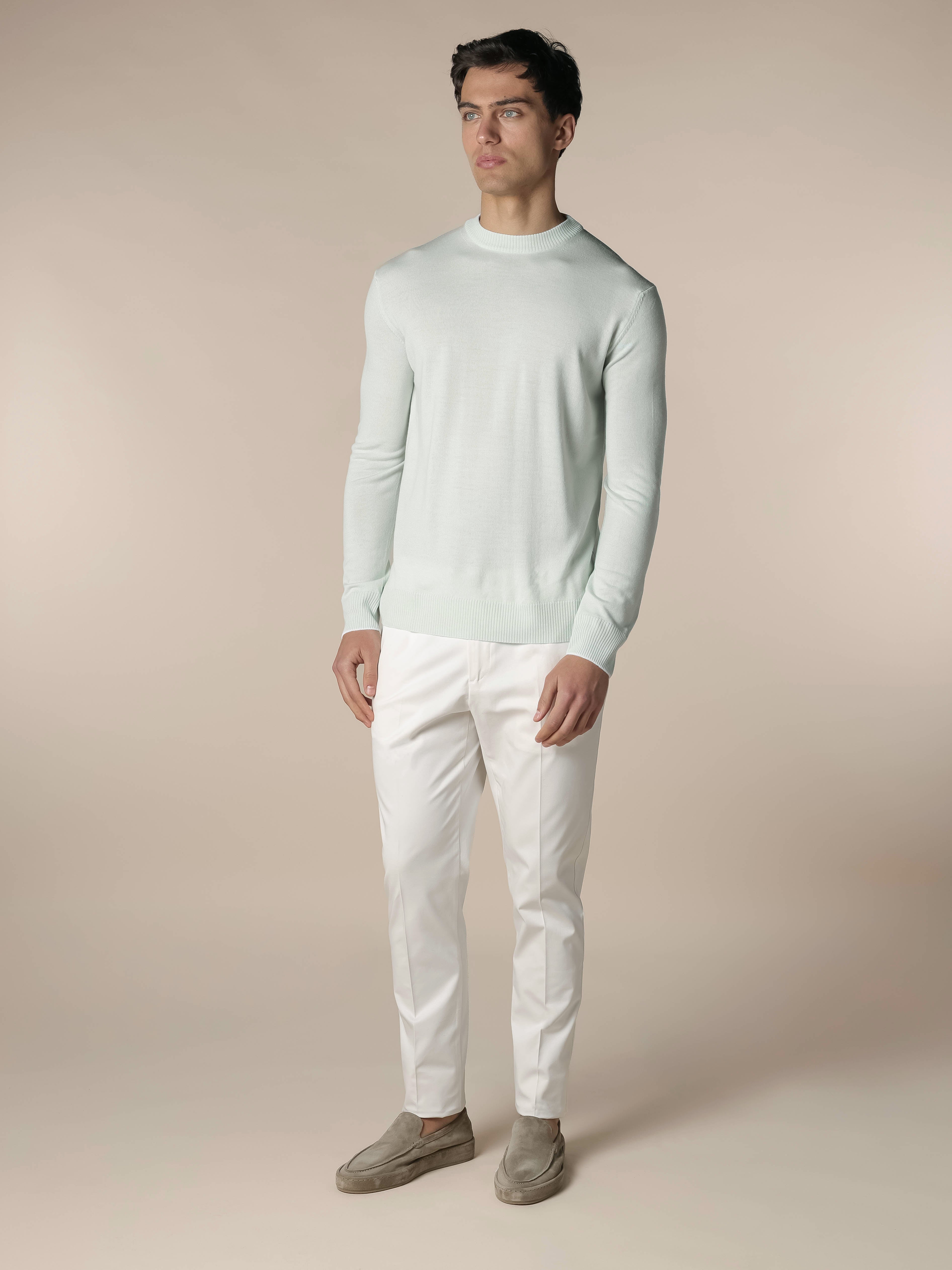 Light Aqua Two Tone City Crew