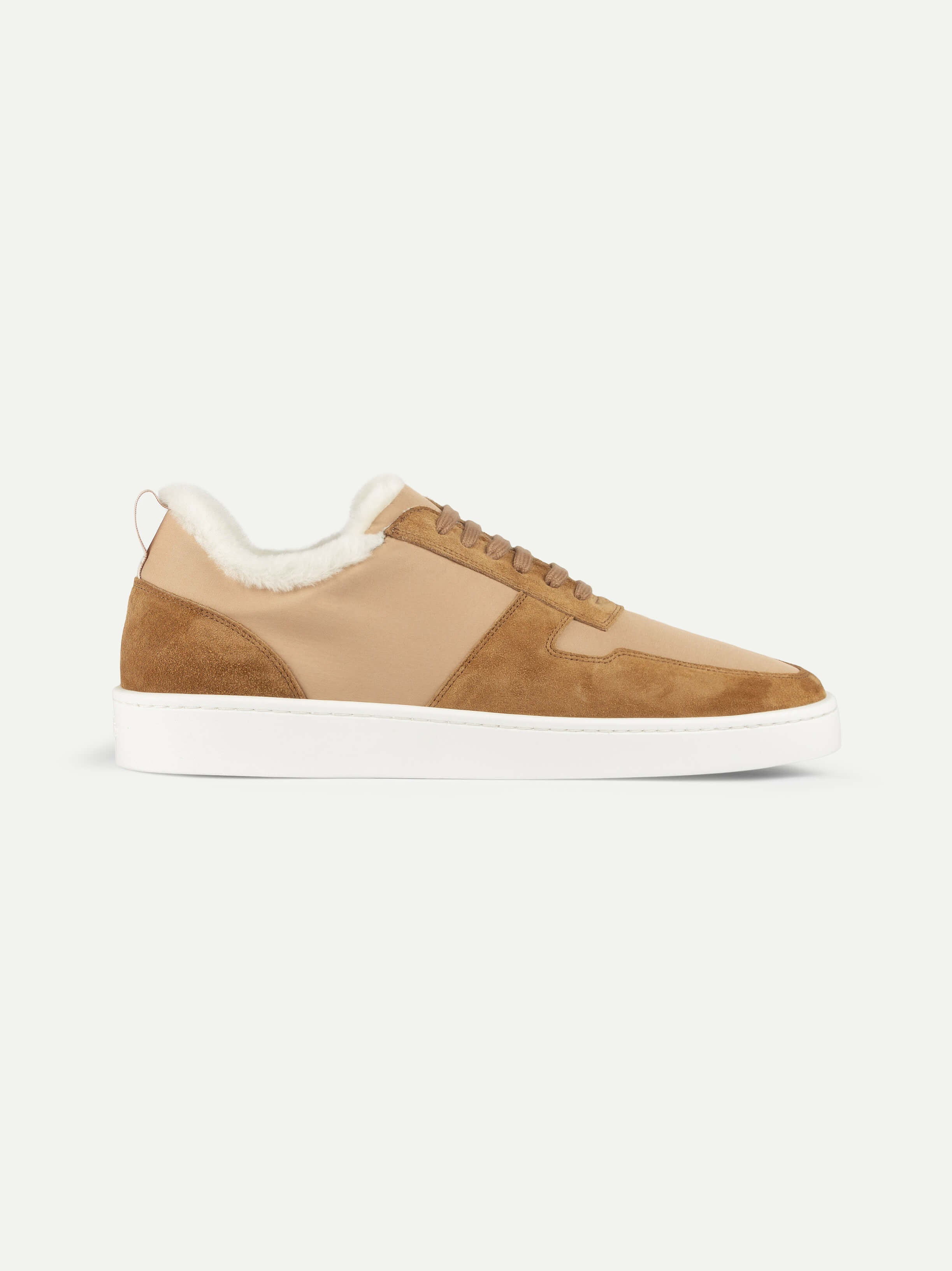 Beige Shearling Bayside Sneaker