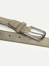 Pistache Suede Leather Belt