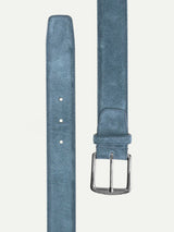 Sapphire Blue Suede Leather Belt