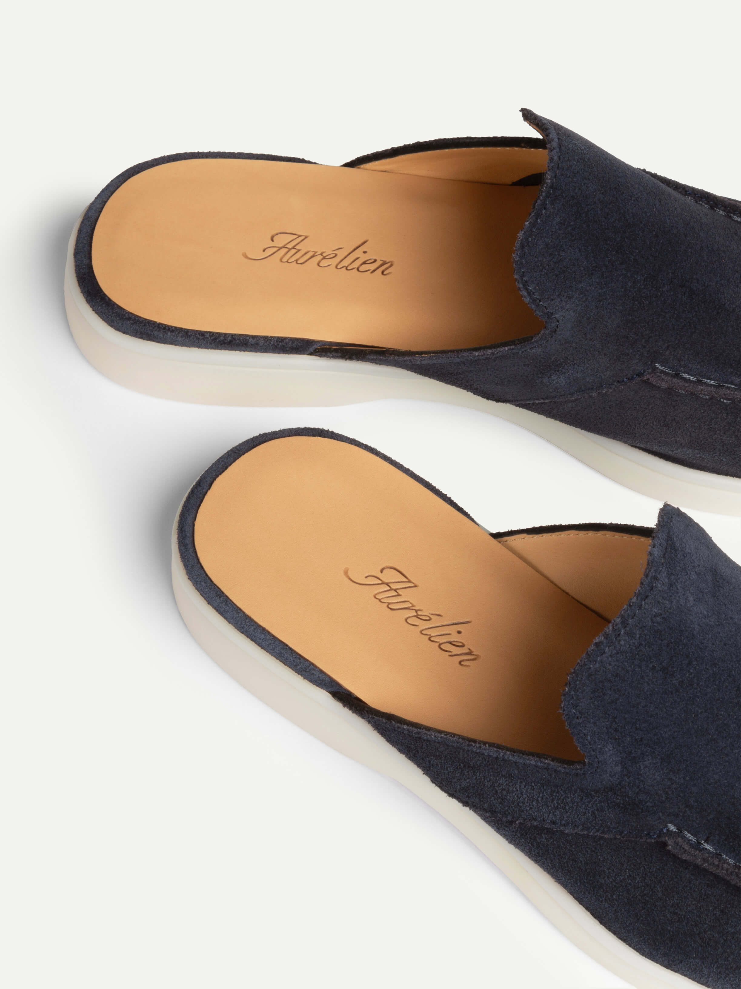 Aurélien | Navy Suede Yacht Slipper for Women