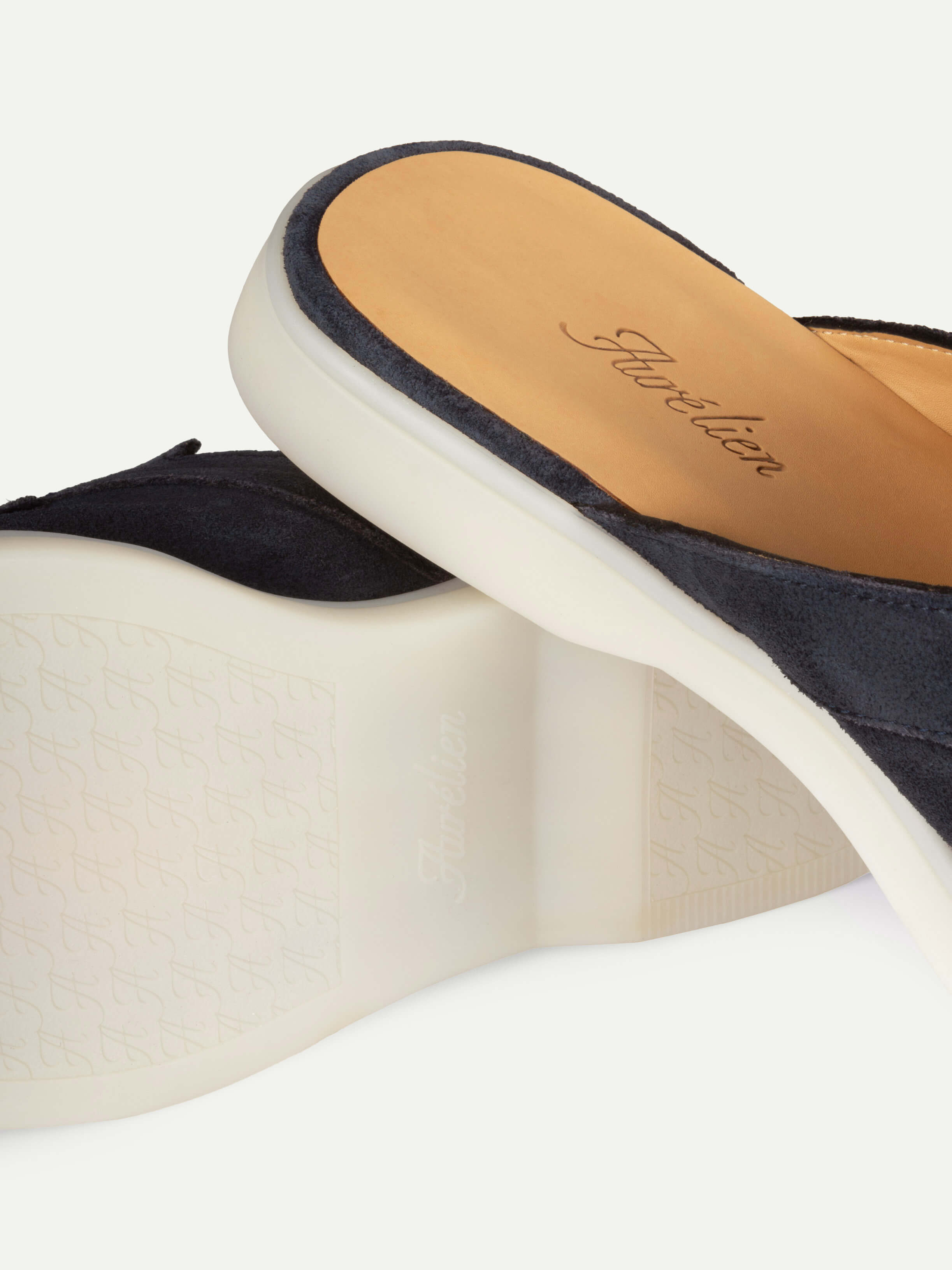 Aurélien | Navy Suede Yacht Slipper for Women