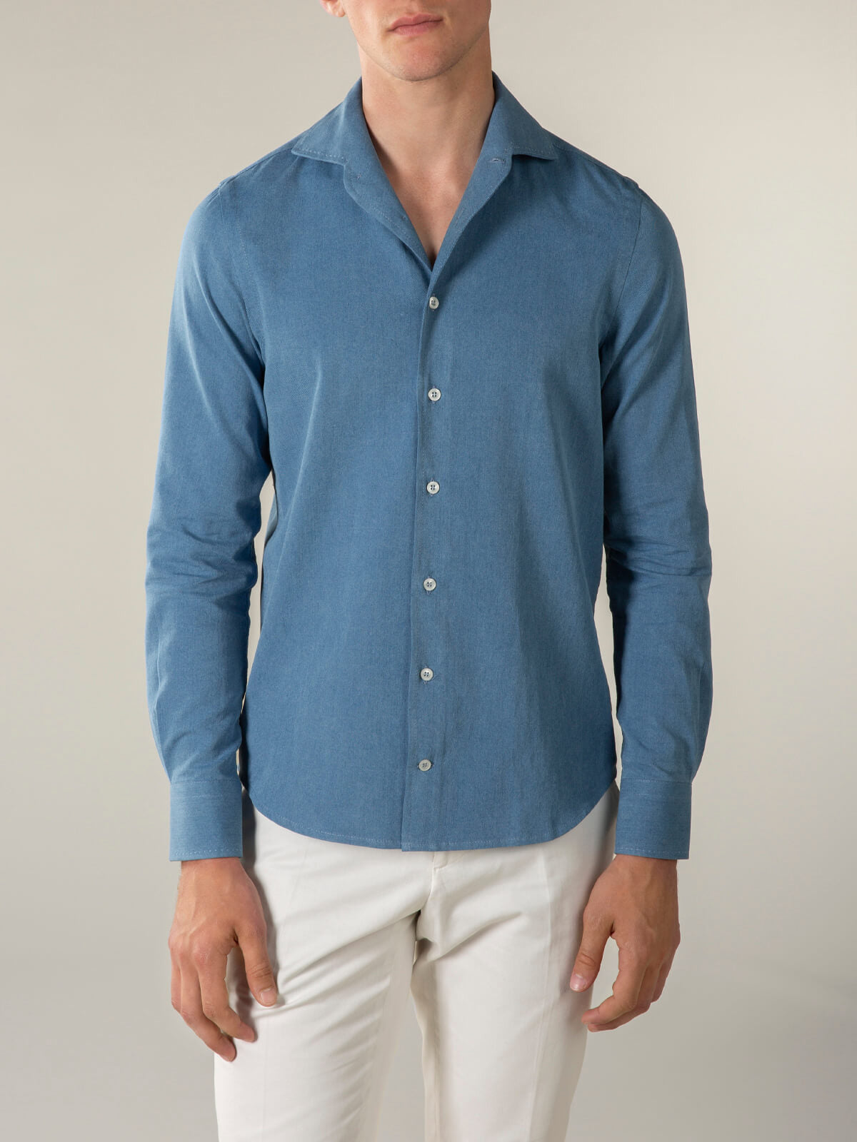 Mid Blue Denim Shirt