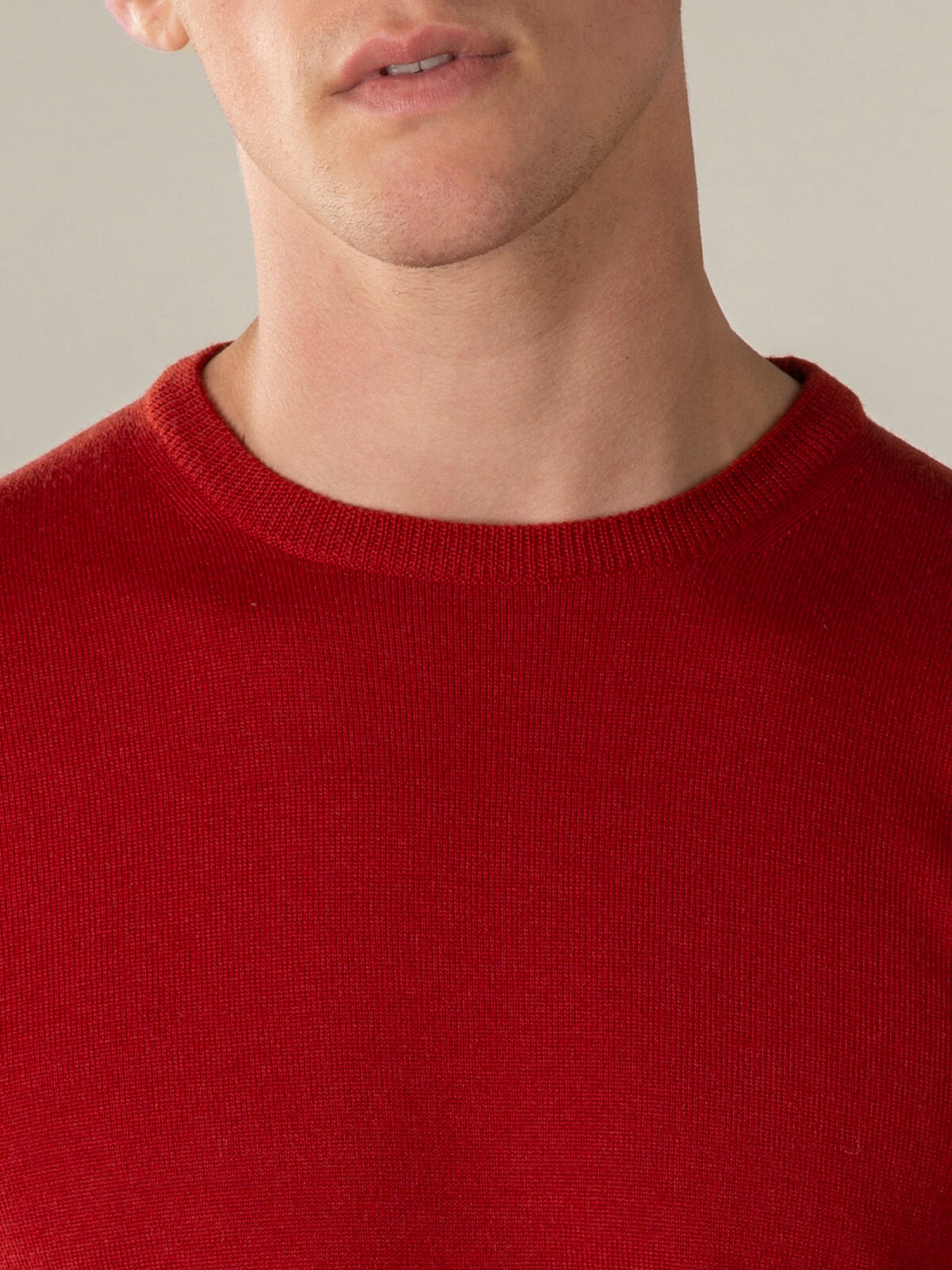 Extrafine Merino trui Burnt Sienna