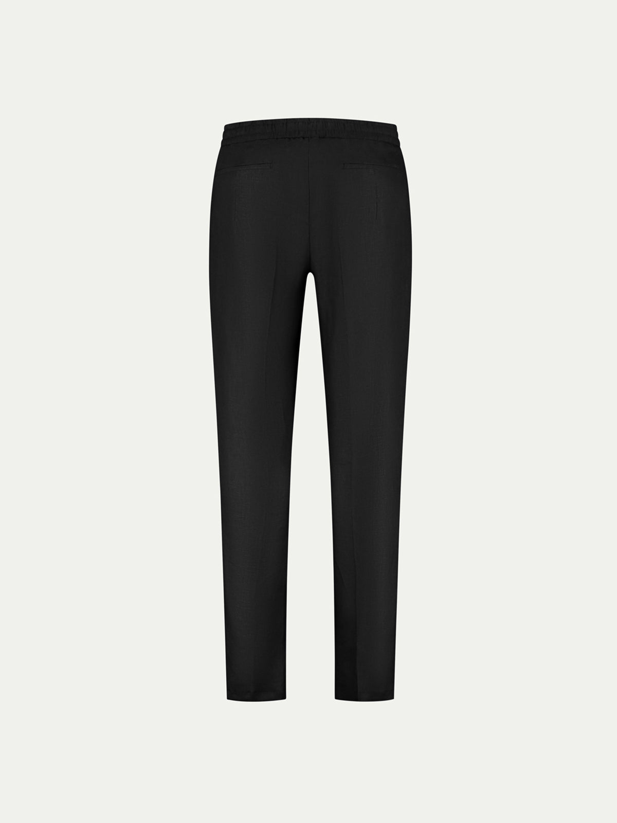 Black Linen Seaside Trousers