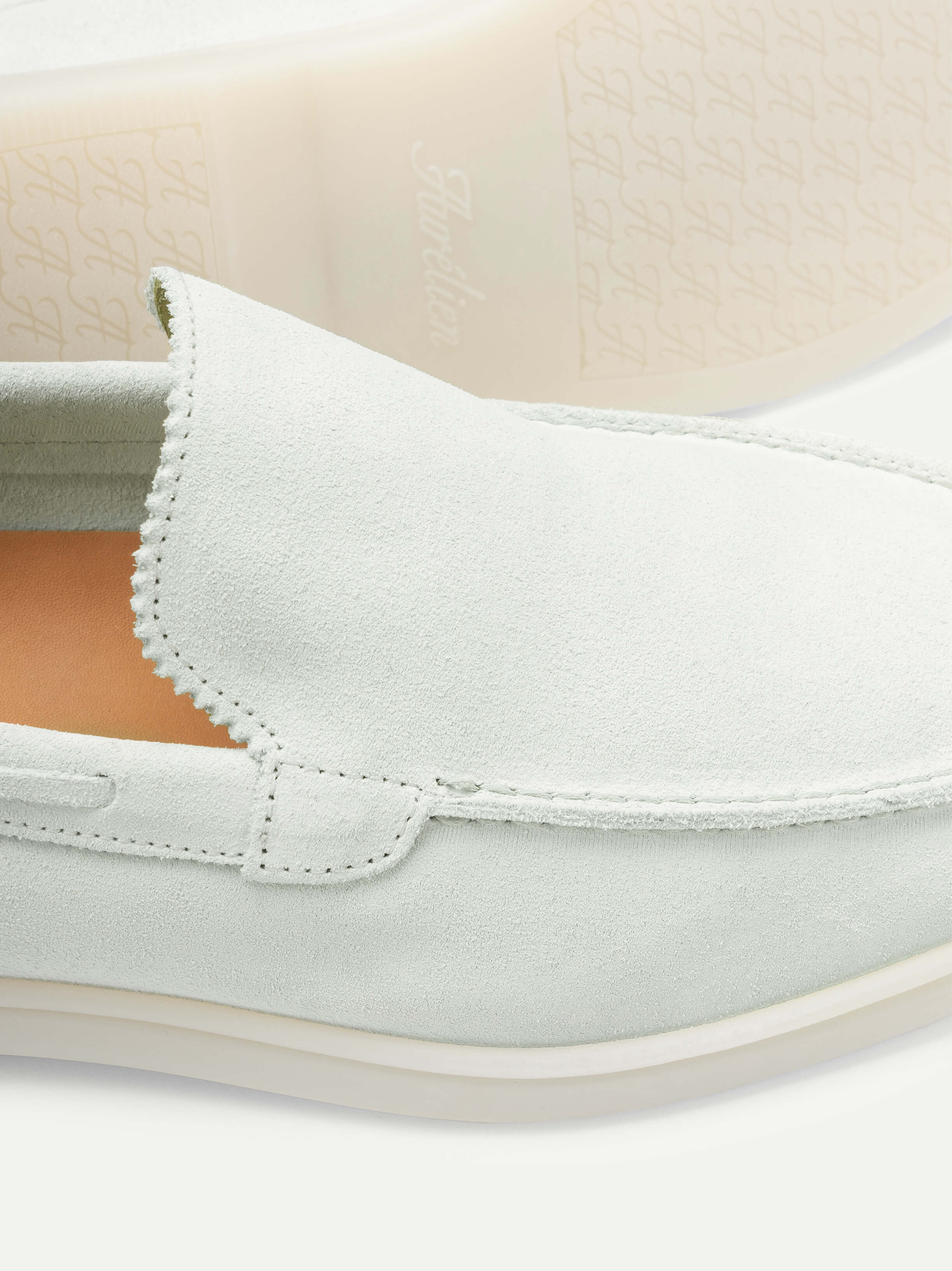 Aurélien Light Aqua Suede Yacht Loafer