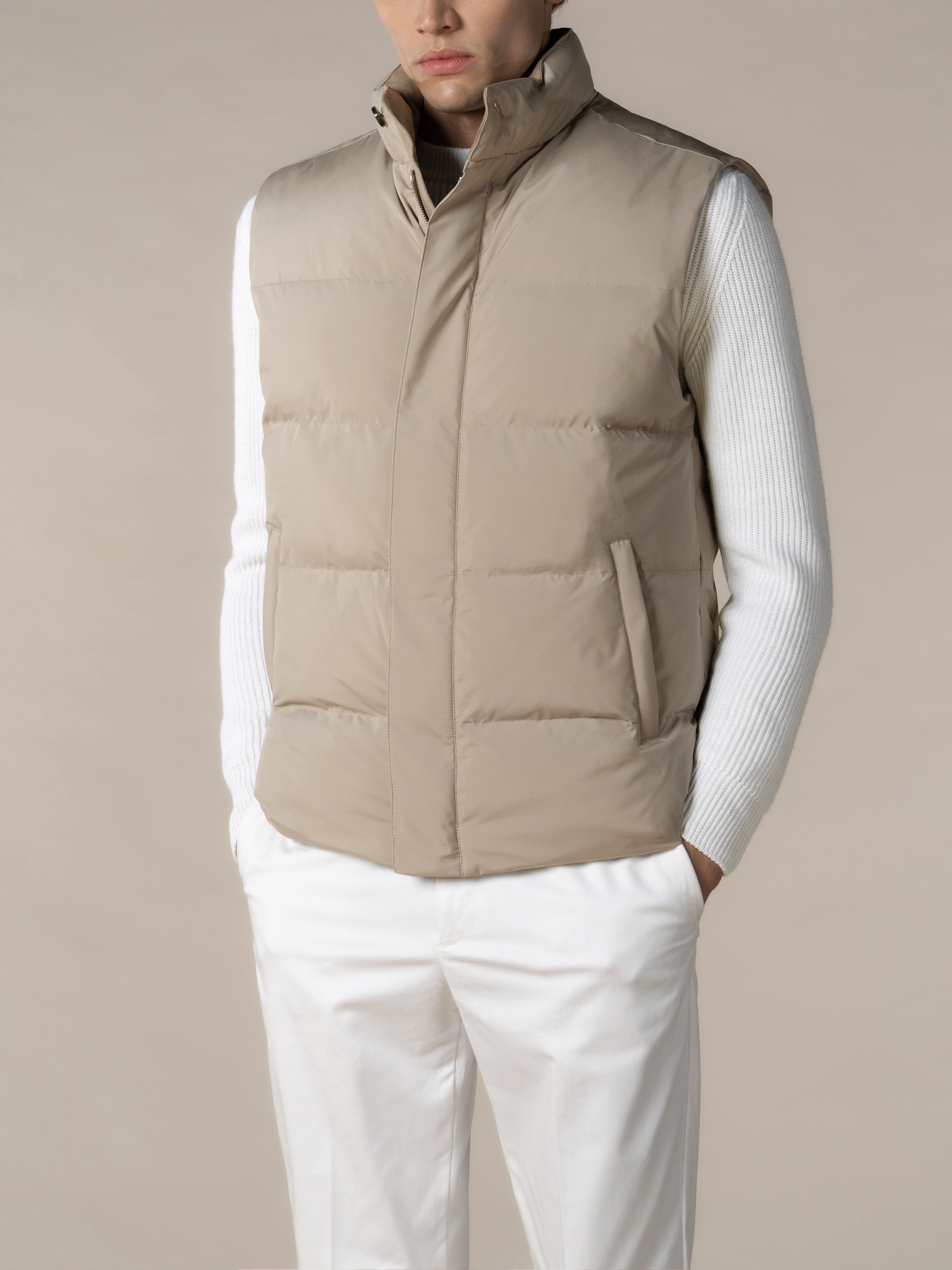 Beige Technical AUR1 Body Warmer