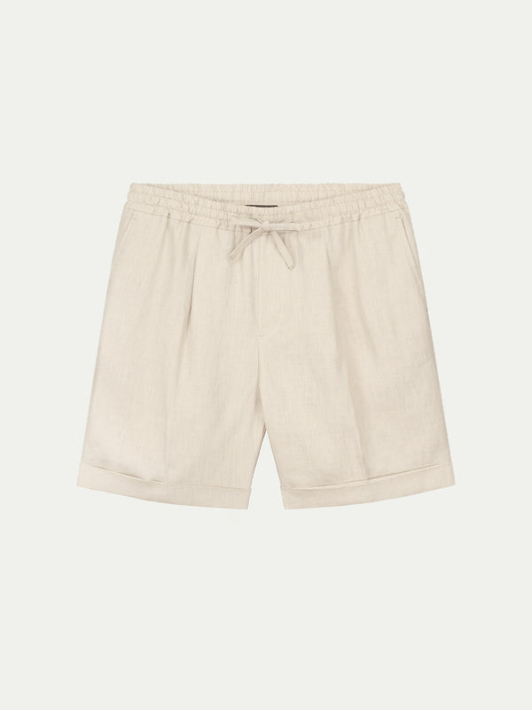 Beige Linnen Seaside Shorts