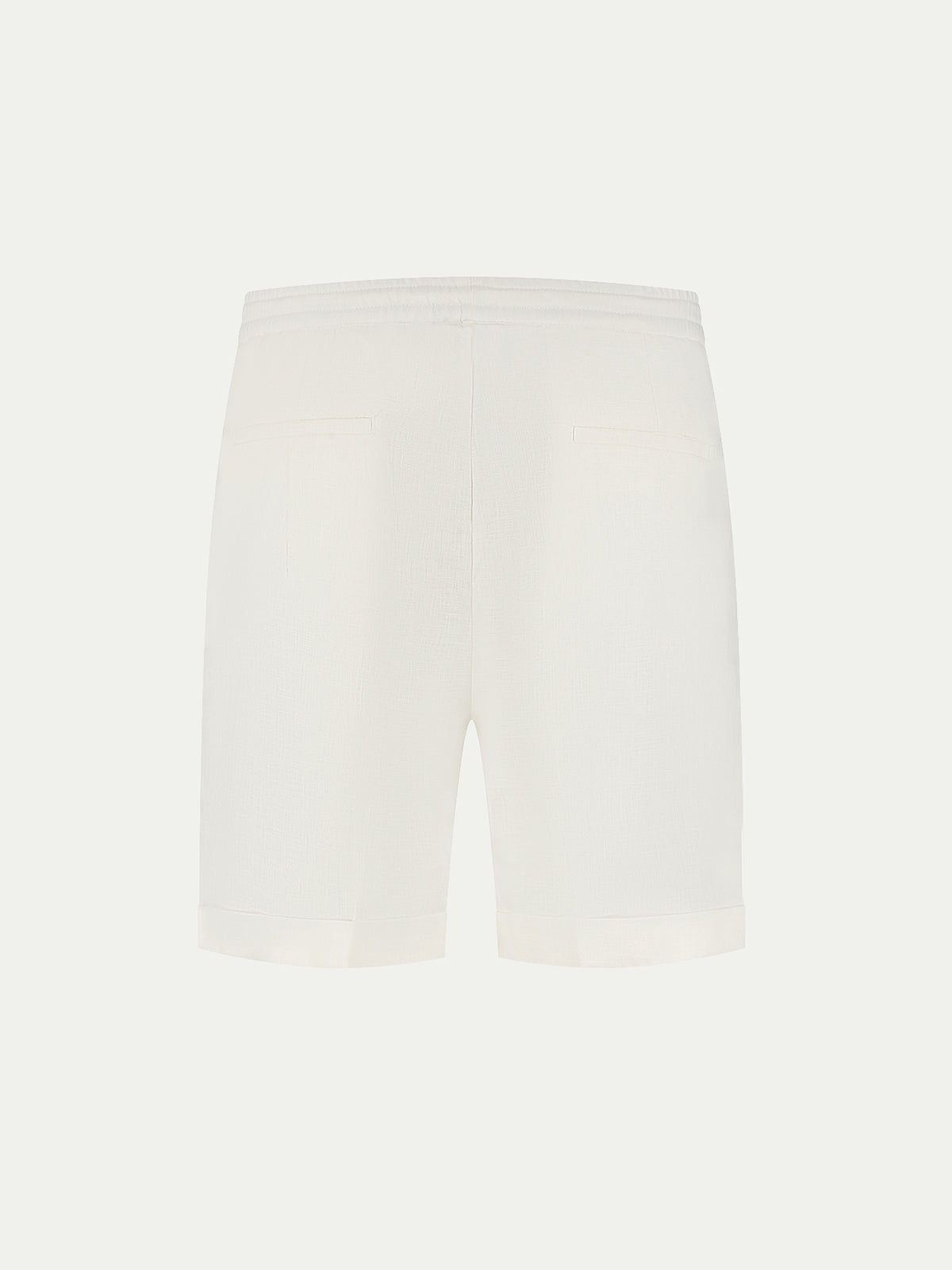 Ecru Linen Seaside Shorts