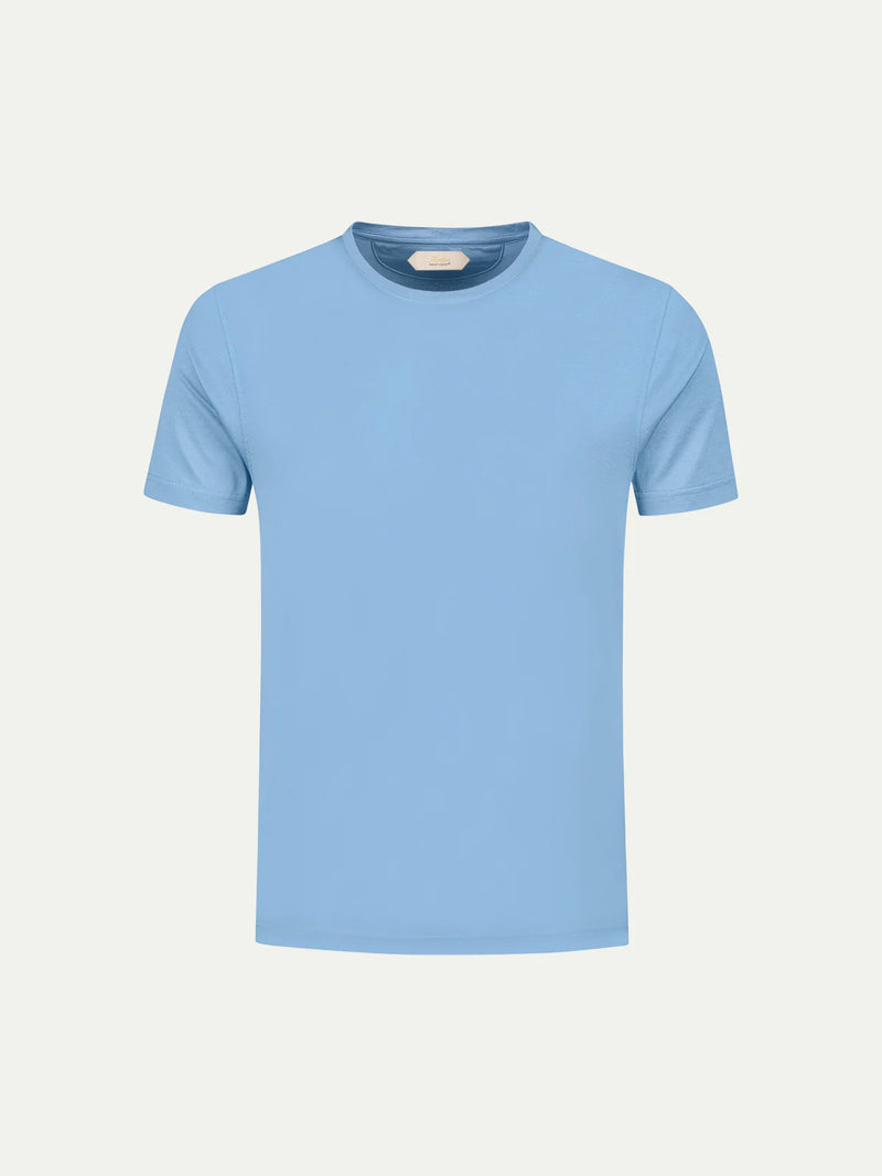 Middenblauw T-shirt