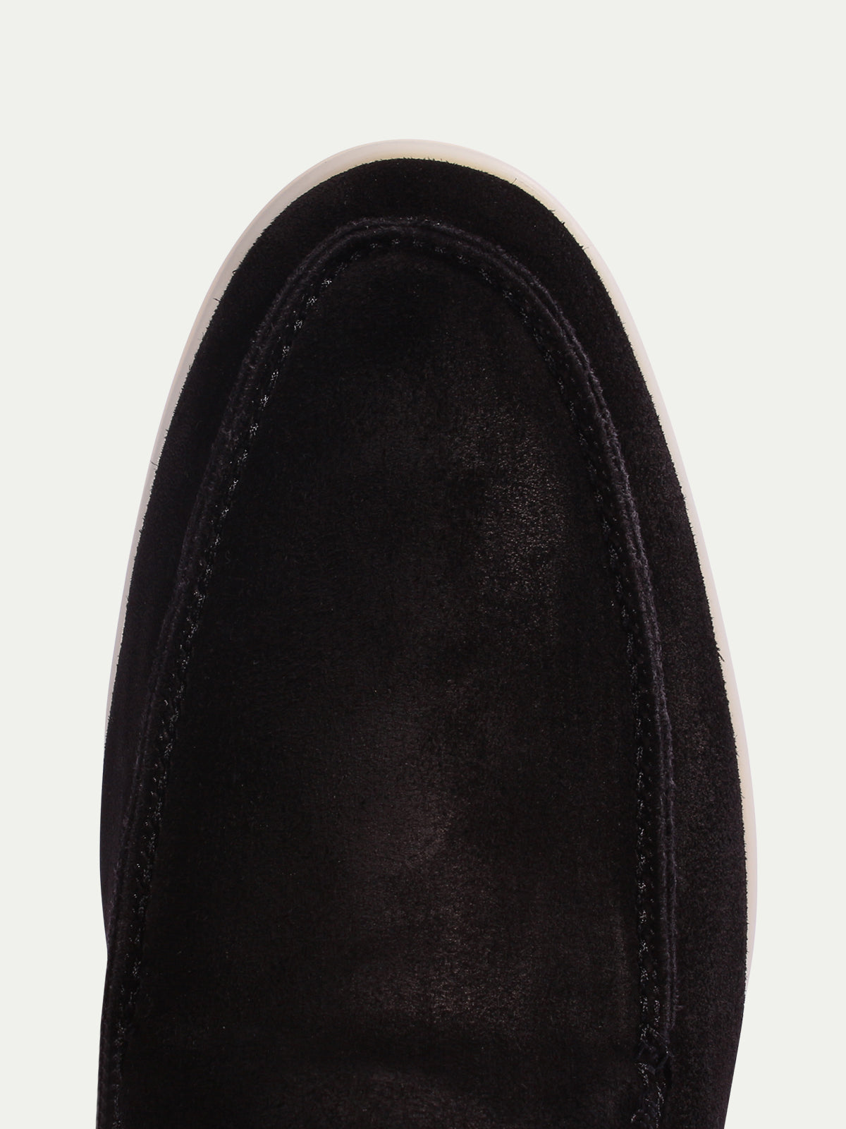 Black City Loafer with Shearling Aurelien