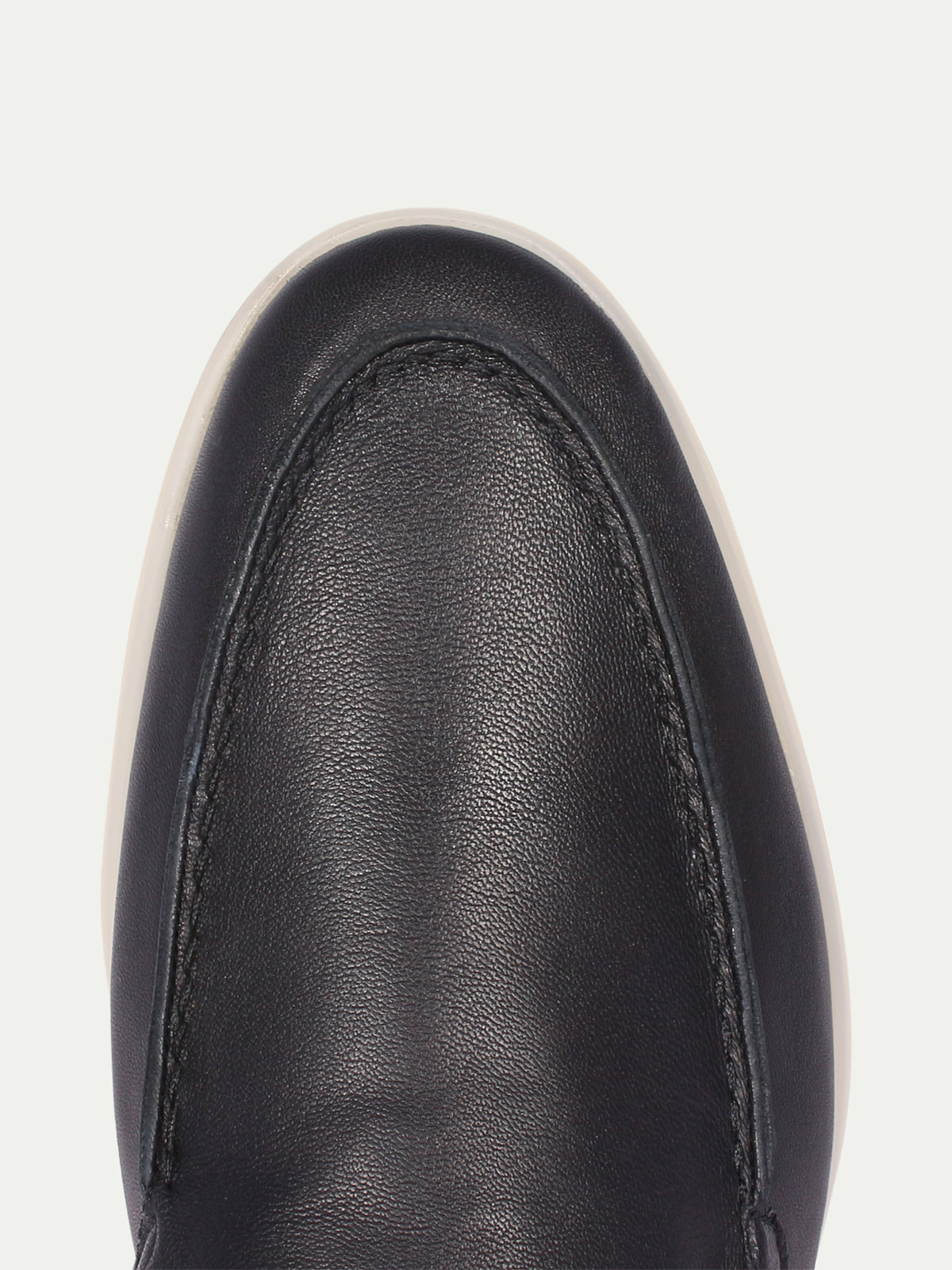 Navy Leather Yacht Loafers Aurelien