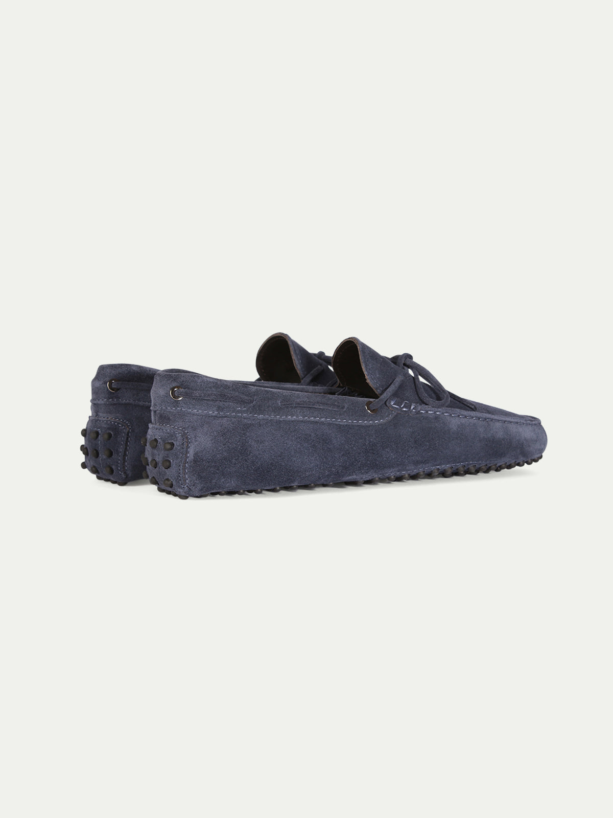 Steel Blue Suede Driving Shoes Aurelien