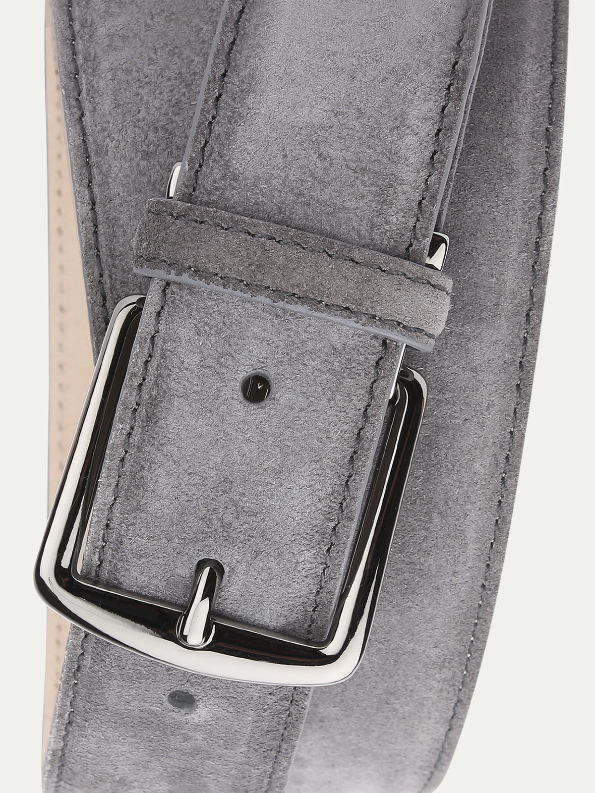 Grey Suede Belt Aurelien