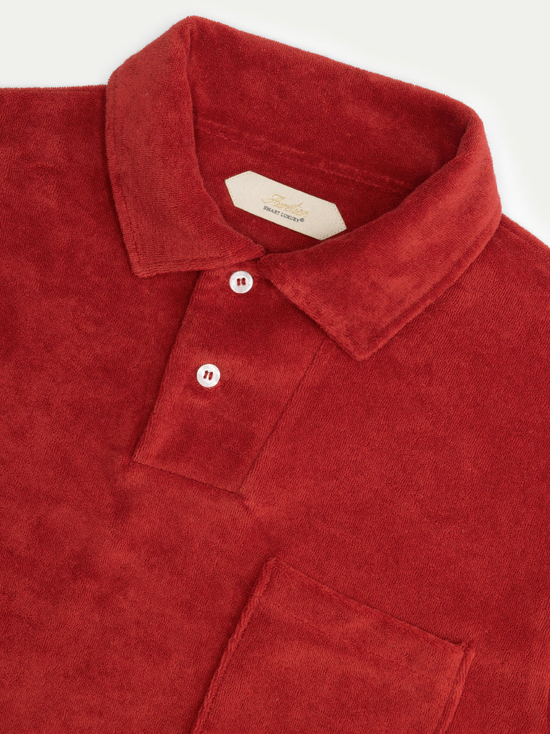 Badstof Polo Red