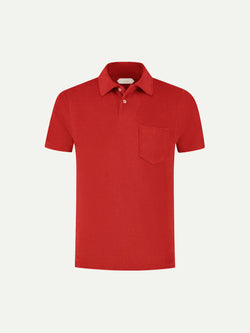 Badstof Polo Red