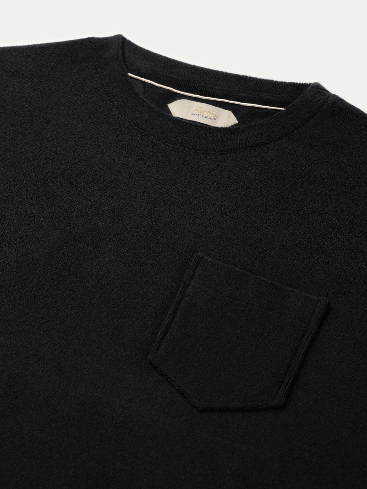 Black Terry Towelling T-Shirt