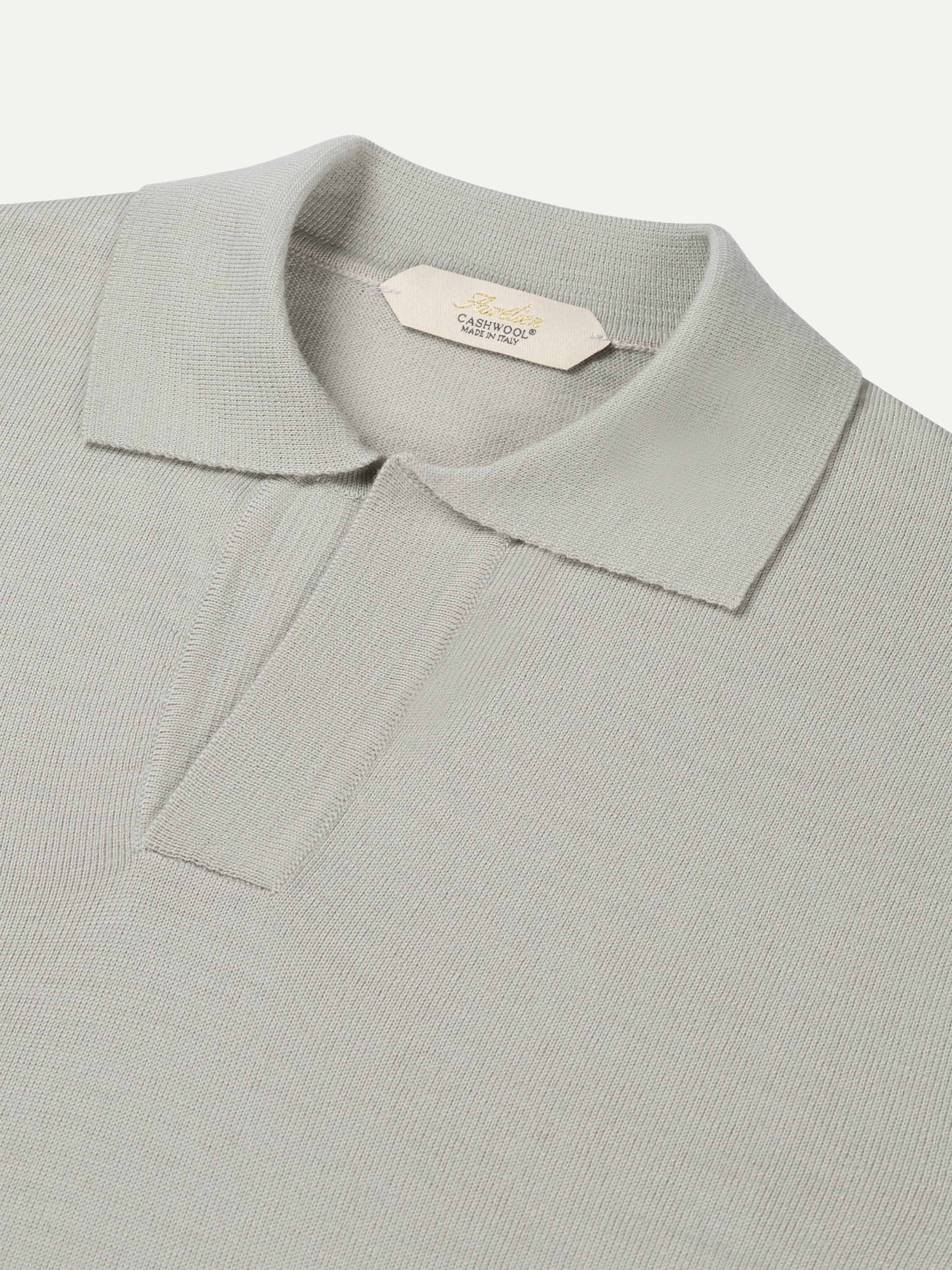 Shortsleeve Buttonless Polo Classic Grey