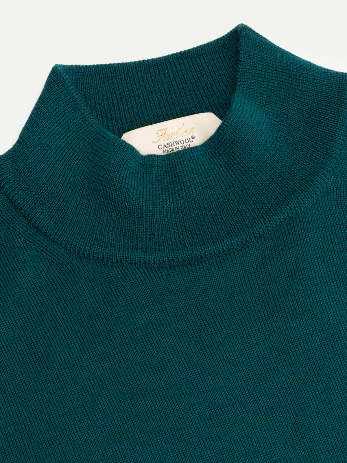 Extrafine Merino Mockneck Dark Green