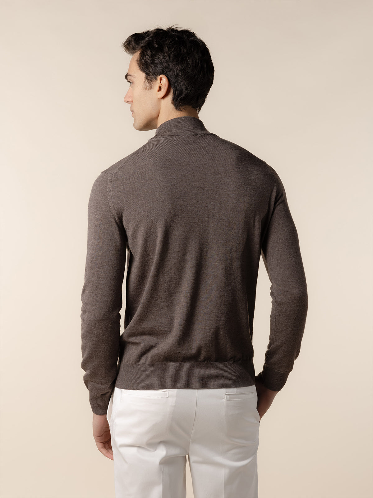 Extrafine Merino Mockneck Ash Grey
