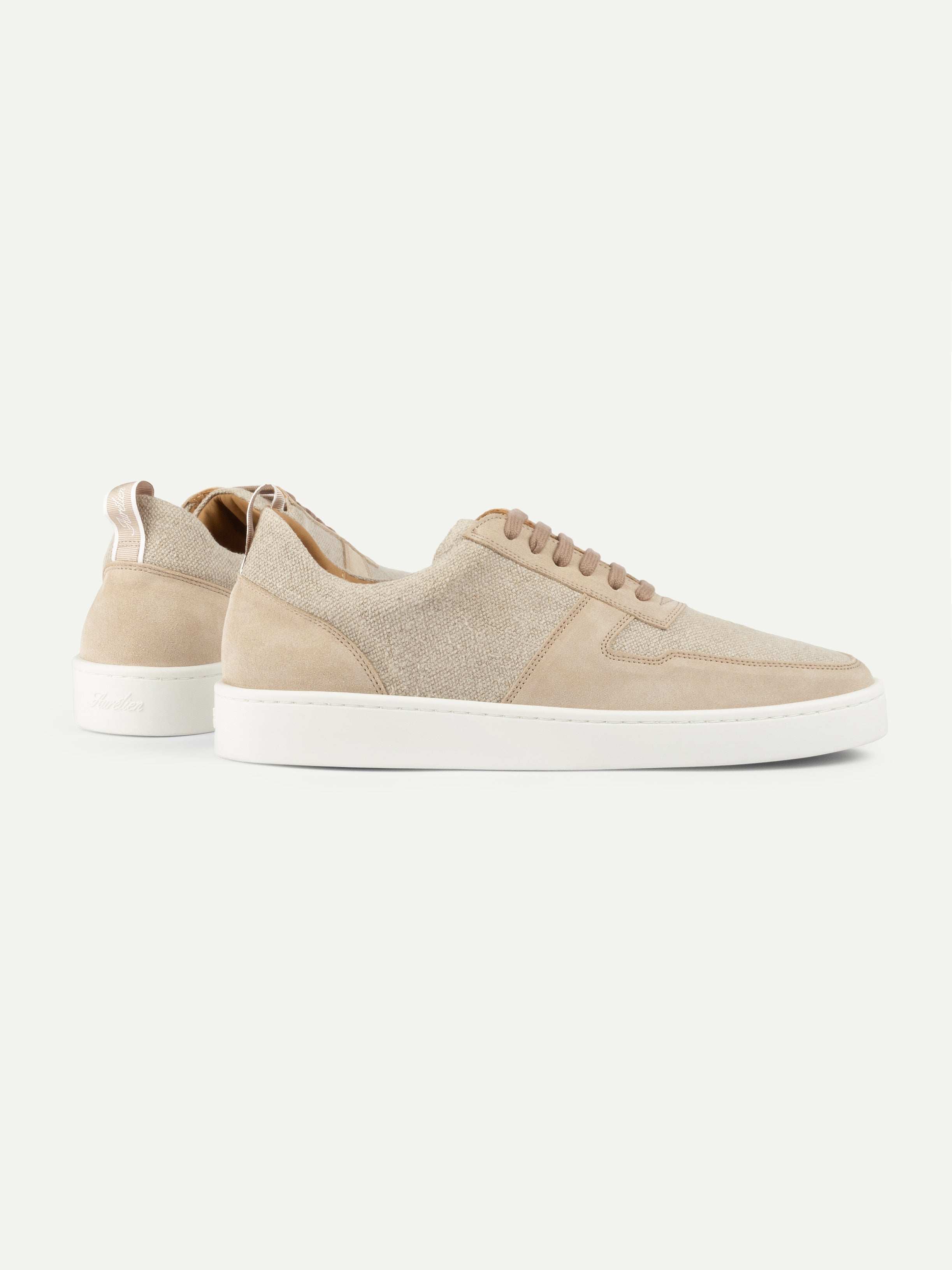 Beige Linen Bayside Sneaker