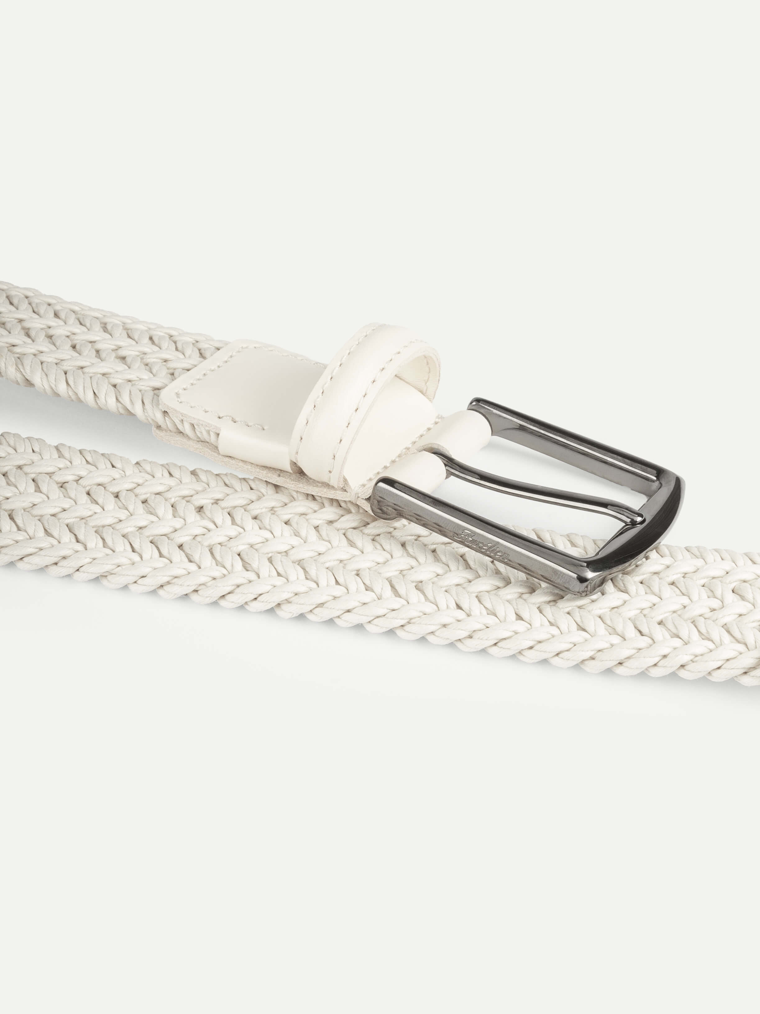 Off-white Waxed Cotton Belt