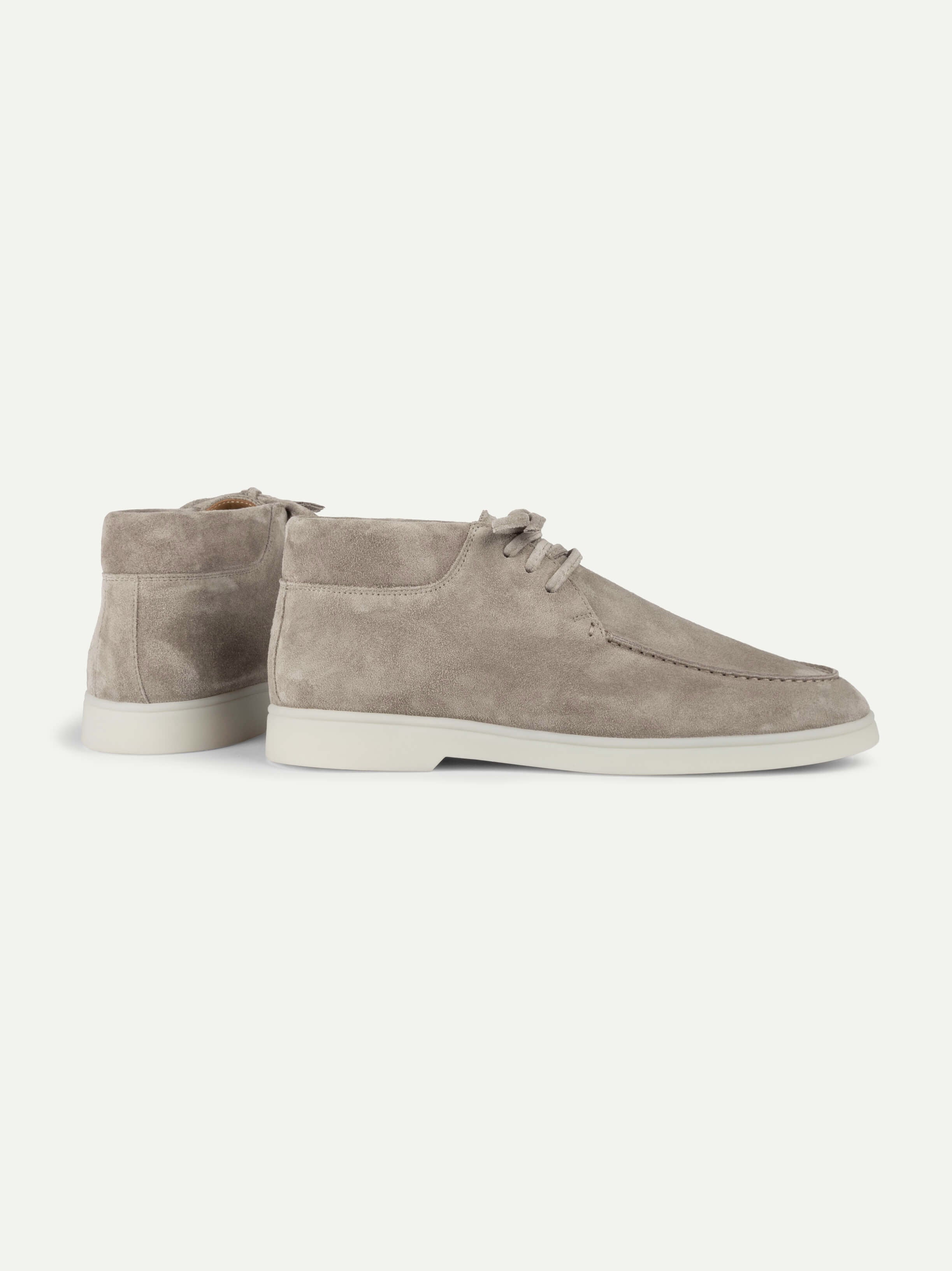 Light Grey Suede Desert Boot