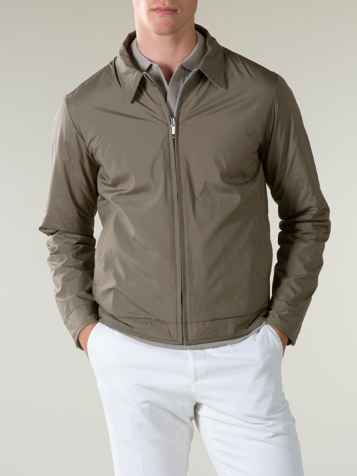 Taupe Reversible Voyager Jacket